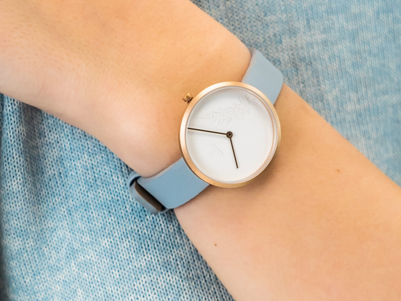 Obaku Denmark V219LXVHRL HASSEL NATUR - DOVE zegarek klasyczny Slim - miniatura 2