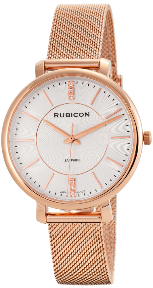 RNBE51 różowe złoto srebrny Rubicon RBN148 