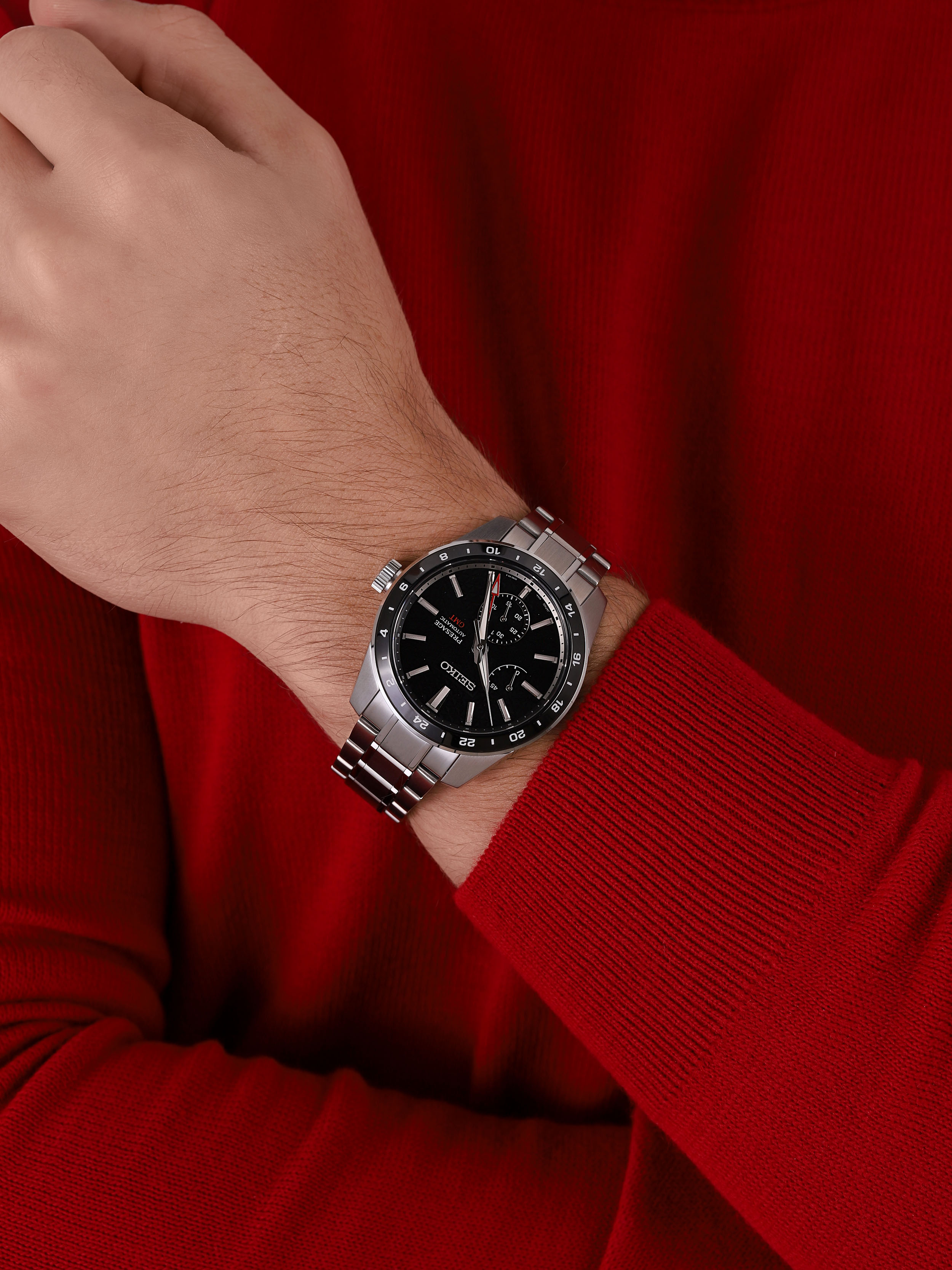 Presage Sharp Edged Series GMT Seiko SPB221J1 - hover