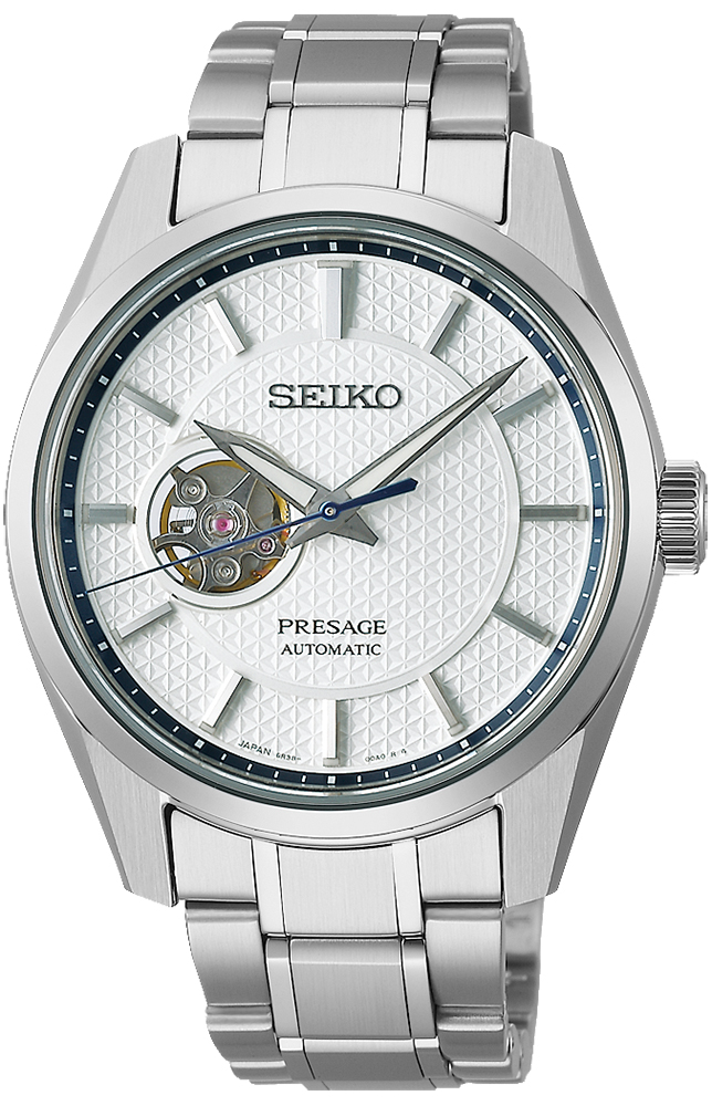 Presage Sharp Edged Series Open Heart Seiko SPB309J1 