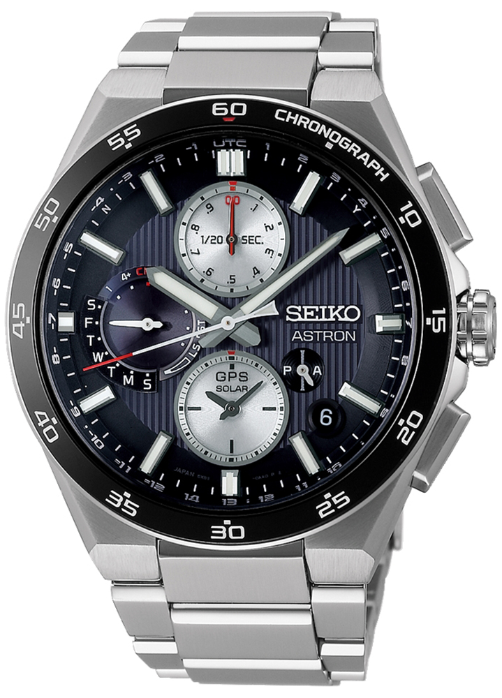 Astron GPS Solar Night Black 5X Chronograph Titanium Seiko SSH151J1 