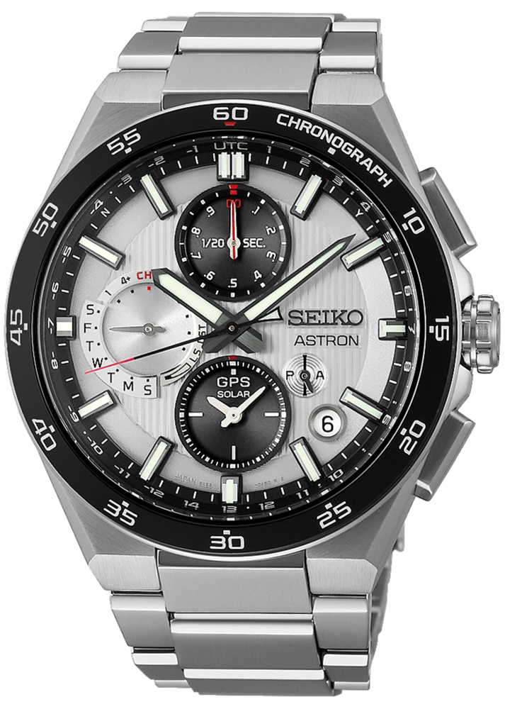 Astron GPS Solar Silvery Night 5X Chronograph Titanium Seiko SSH153J1 