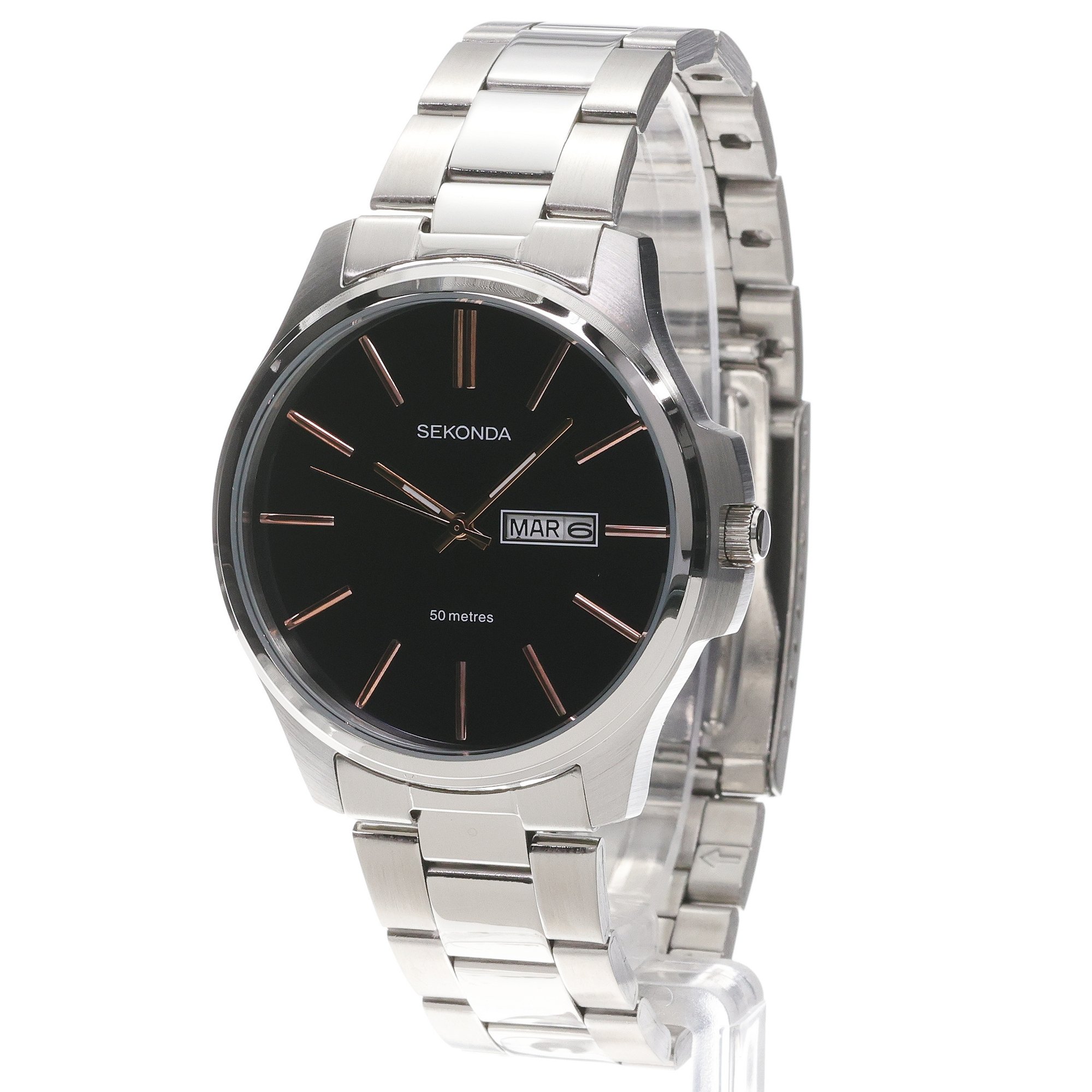 Sekonda 1097 Classic zegarek męski klasyczny mineralne - miniatura 2