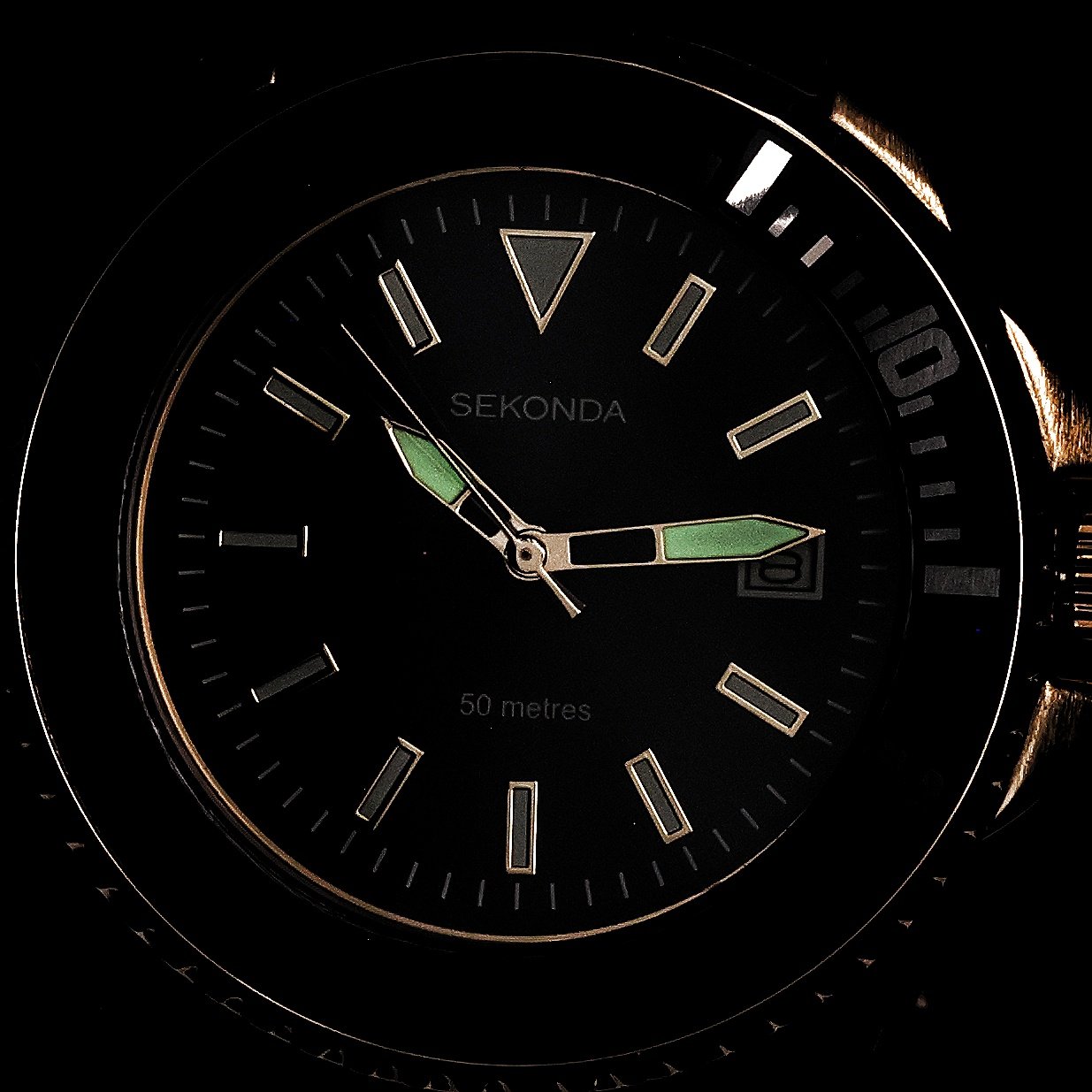 Sekonda 1516 zegarek złoty klasyczny Classic bransoleta - miniatura 5