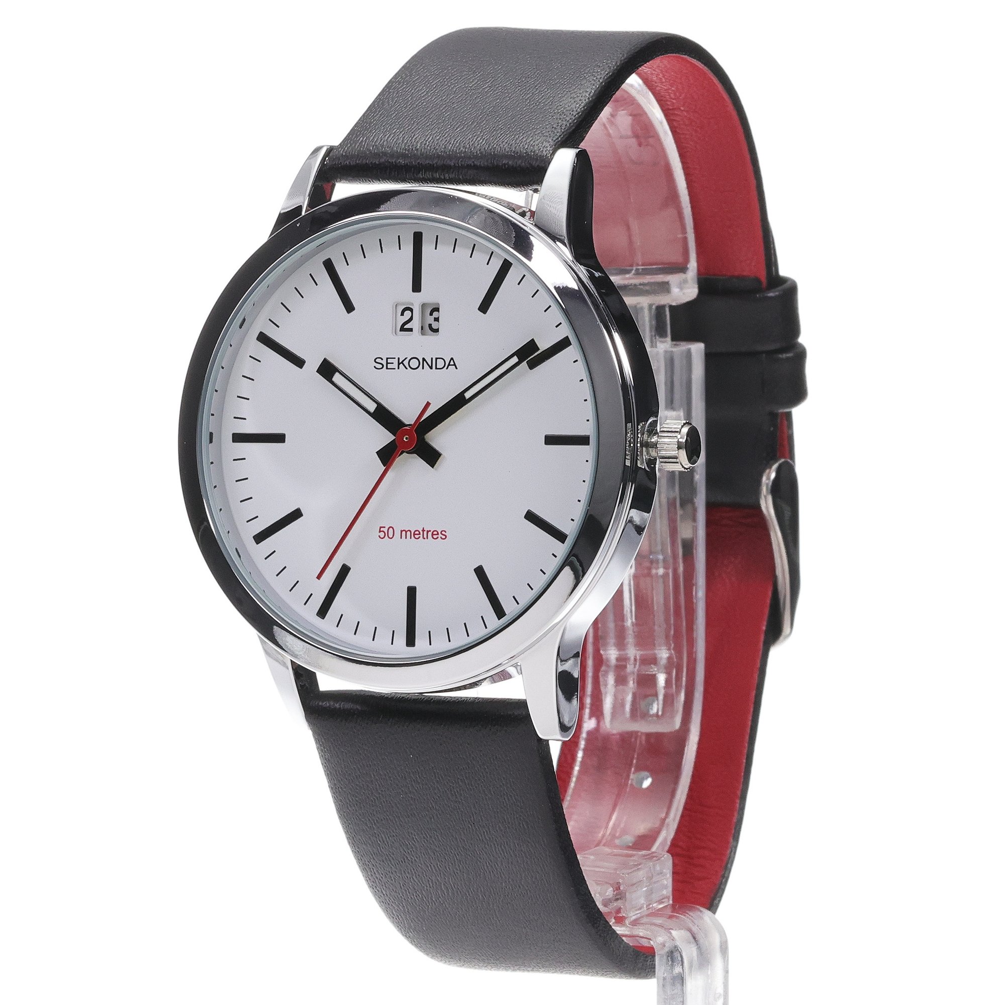 Sekonda 1939 Modern klasyczny zegarek srebrny