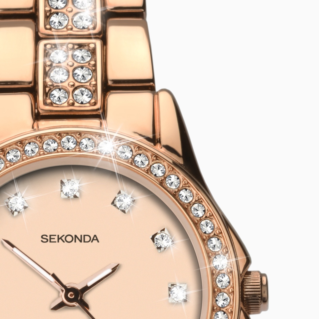 Sekonda 2034 zegarek damski Classic różowe złoto - miniatura 10