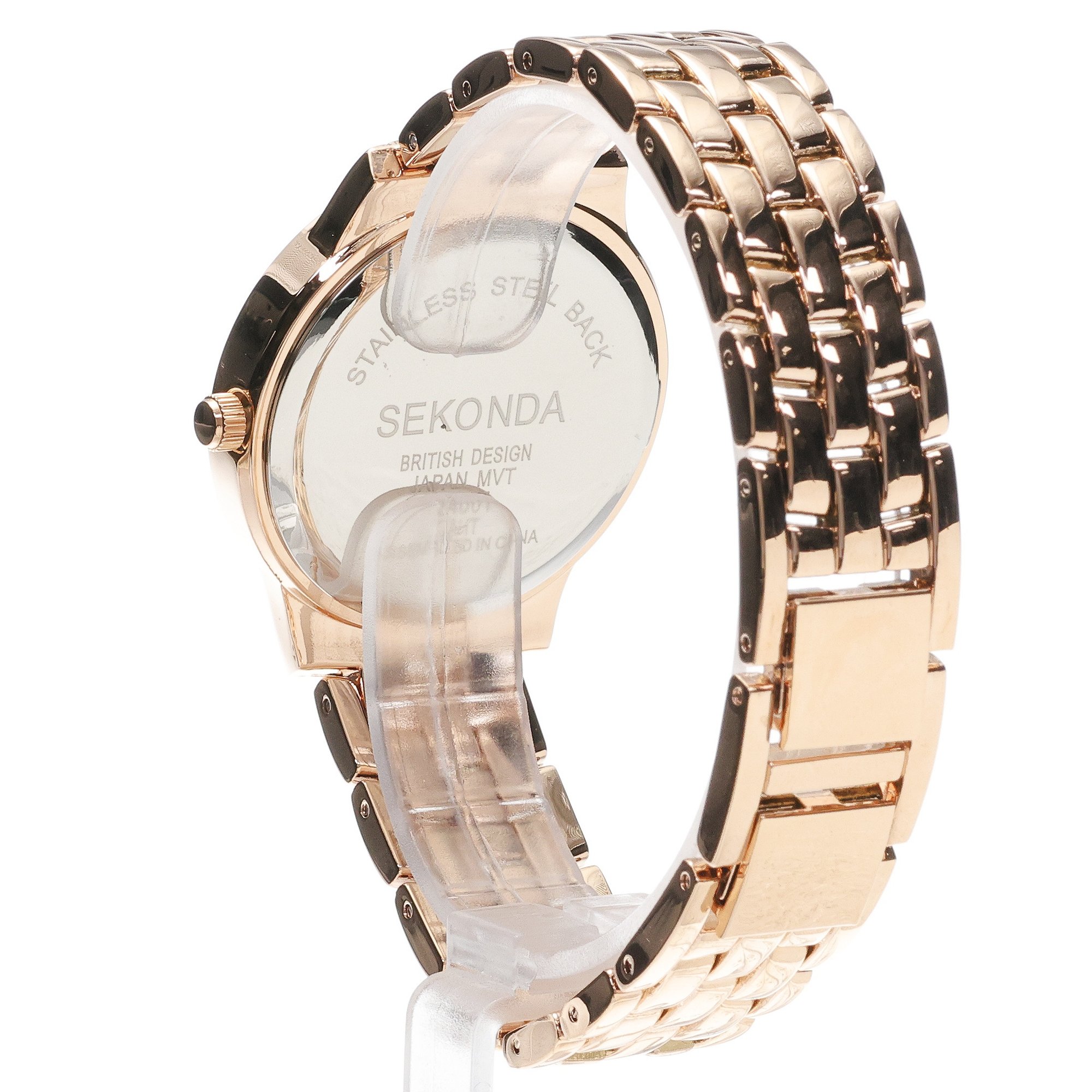 Sekonda 2400 Dress fashion-modowy zegarek różowe złoto - miniatura 4
