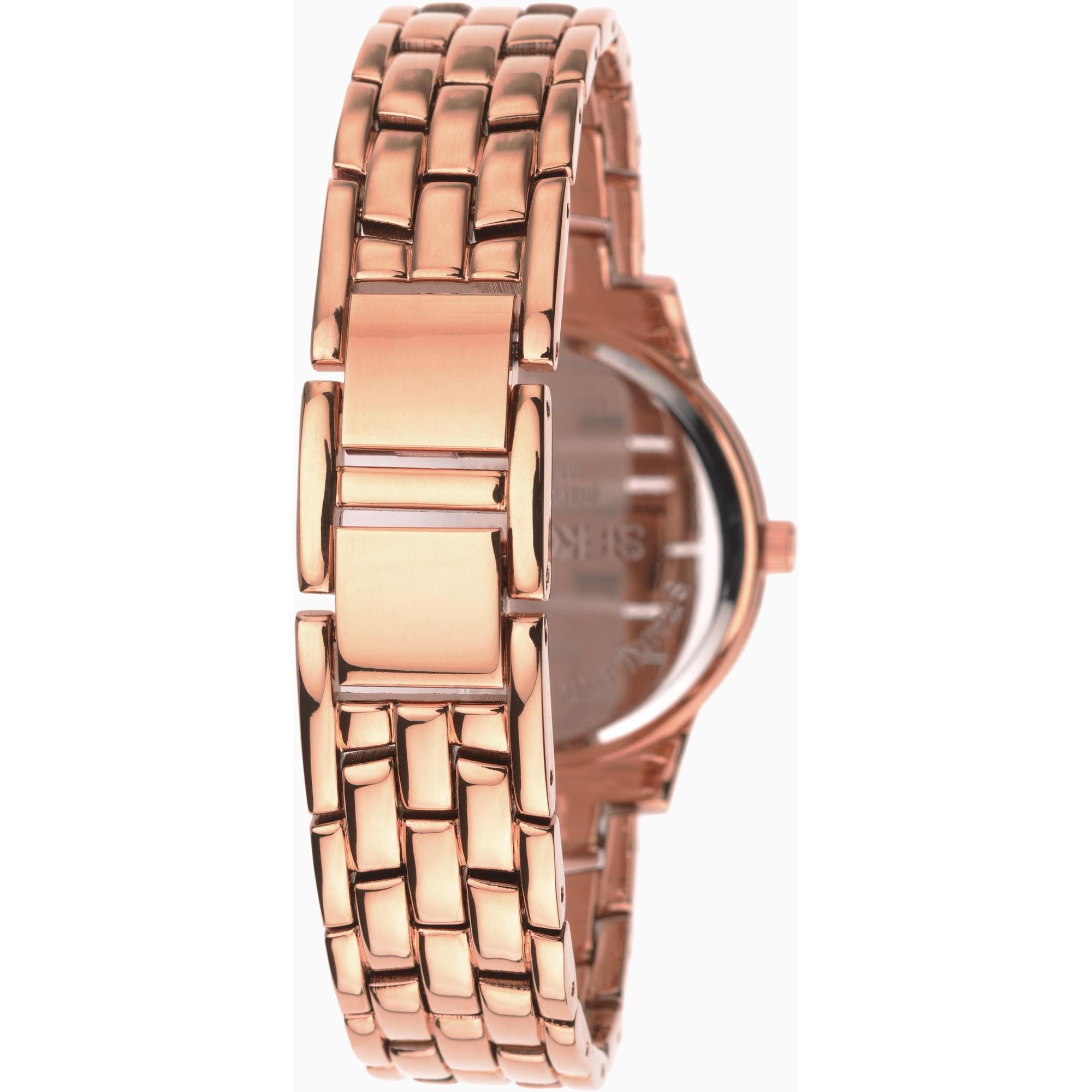 Sekonda 2400 zegarek różowe złoto fashion-modowy Dress bransoleta - miniatura 9