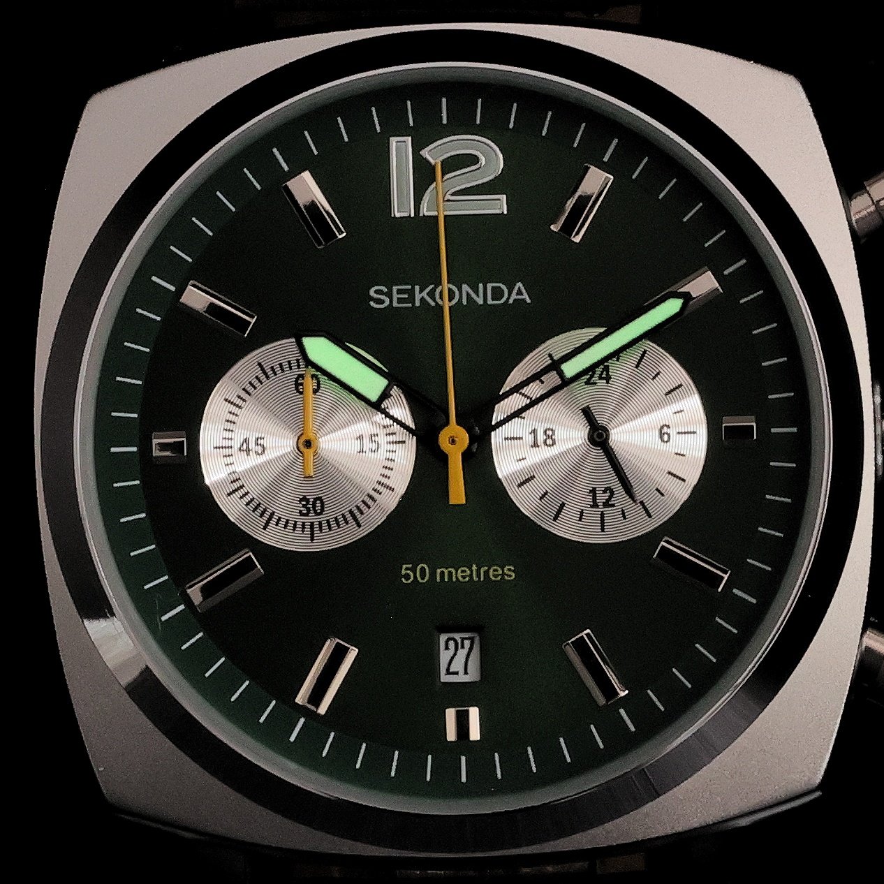 Sekonda 30029 Pilot lotniczy zegarek srebrny - miniatura 5