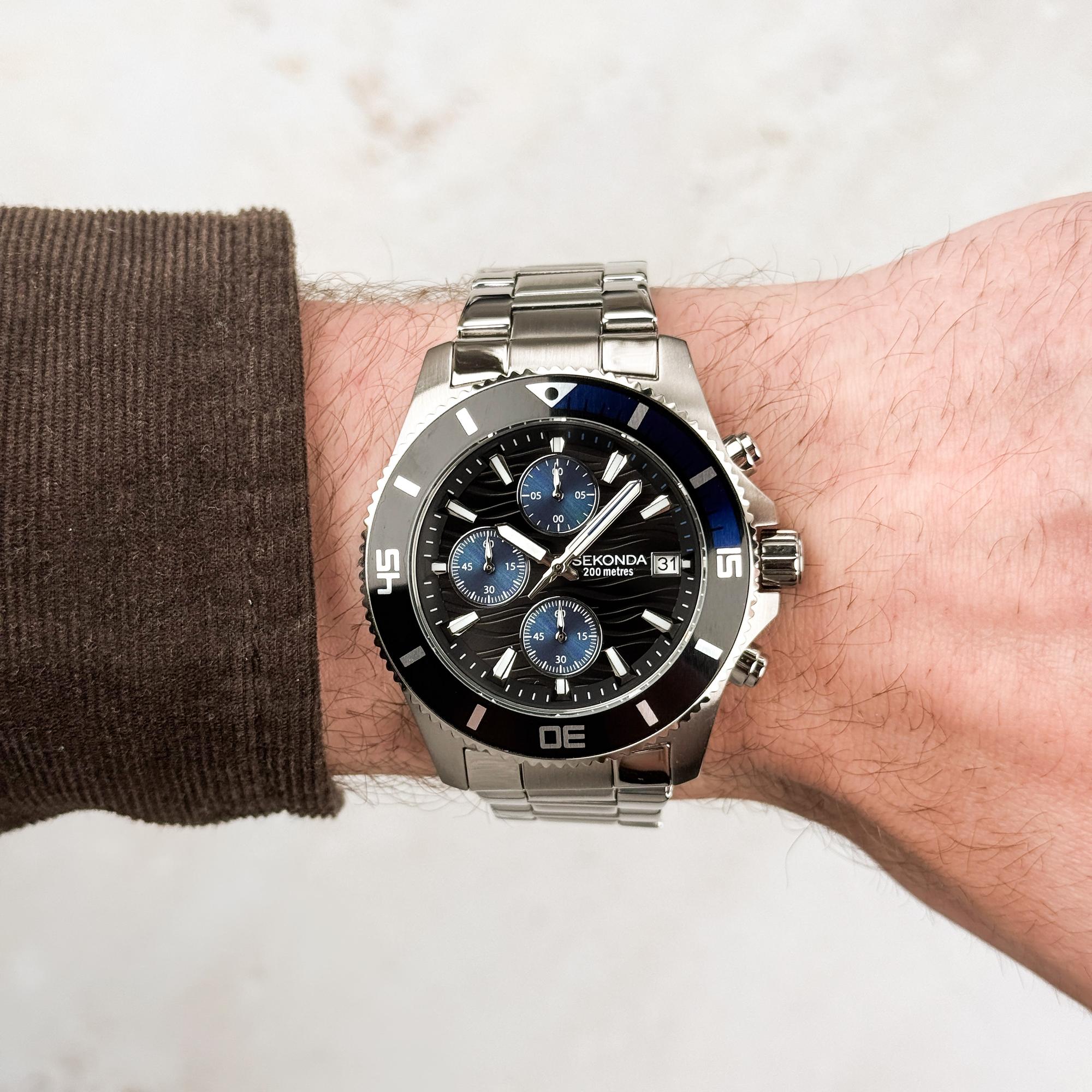 Sekonda 30116 zegarek męski sportowy Sports bransoleta