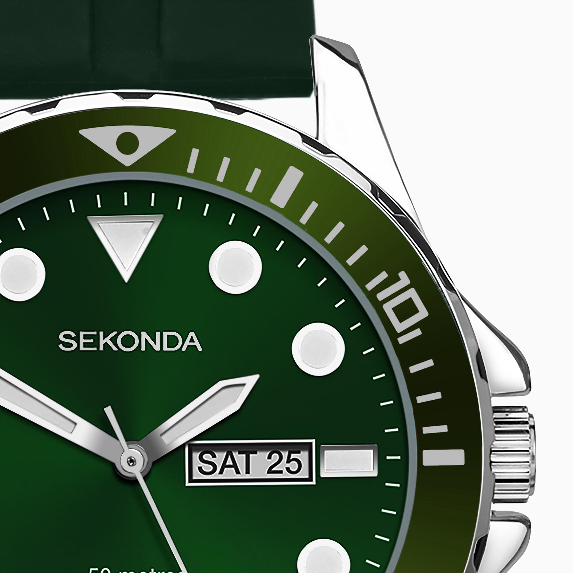 Sekonda 30119 zegarek srebrny klasyczny Classic pasek - miniatura 9
