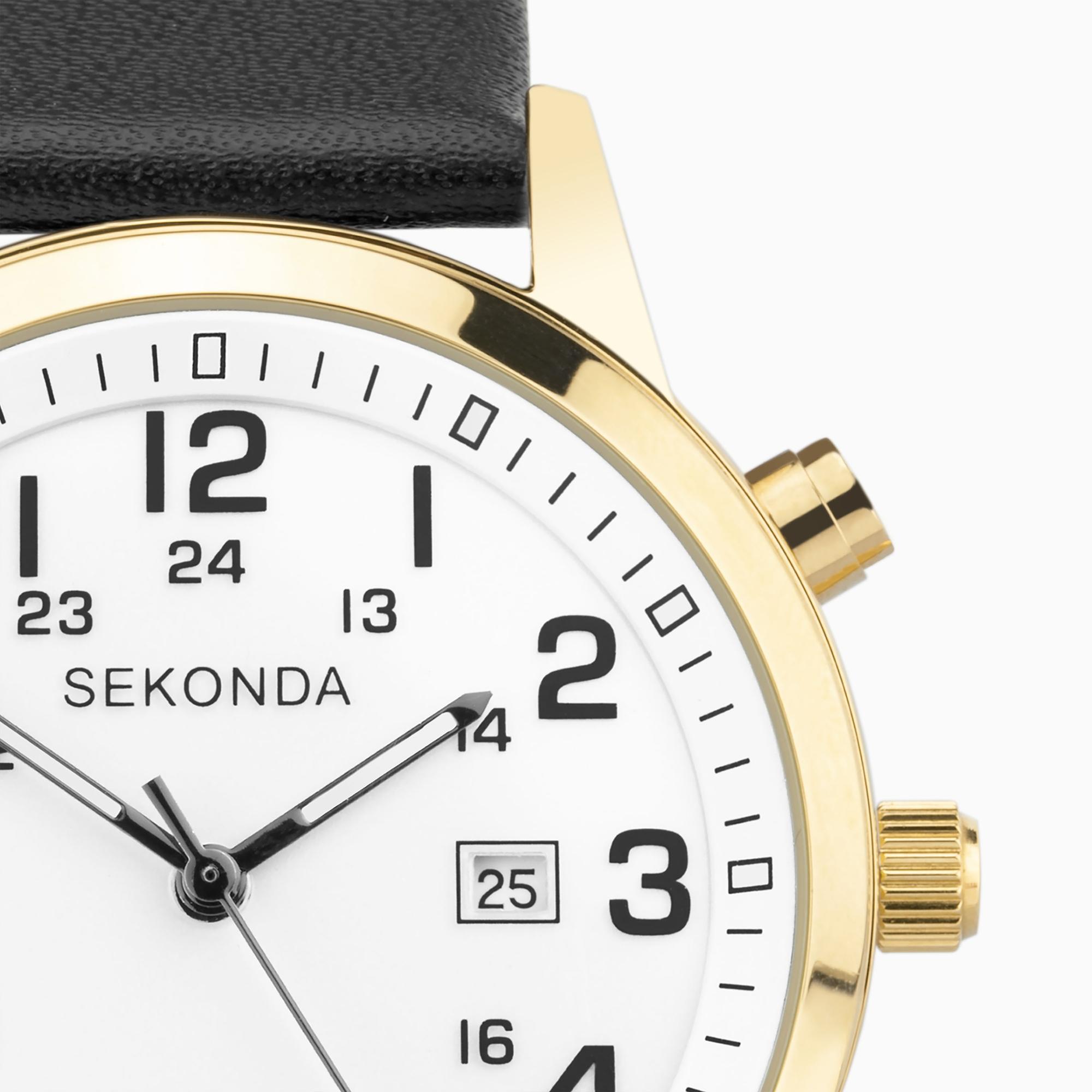 Sekonda 30127 Classic zegarek męski klasyczny mineralne - miniatura 8