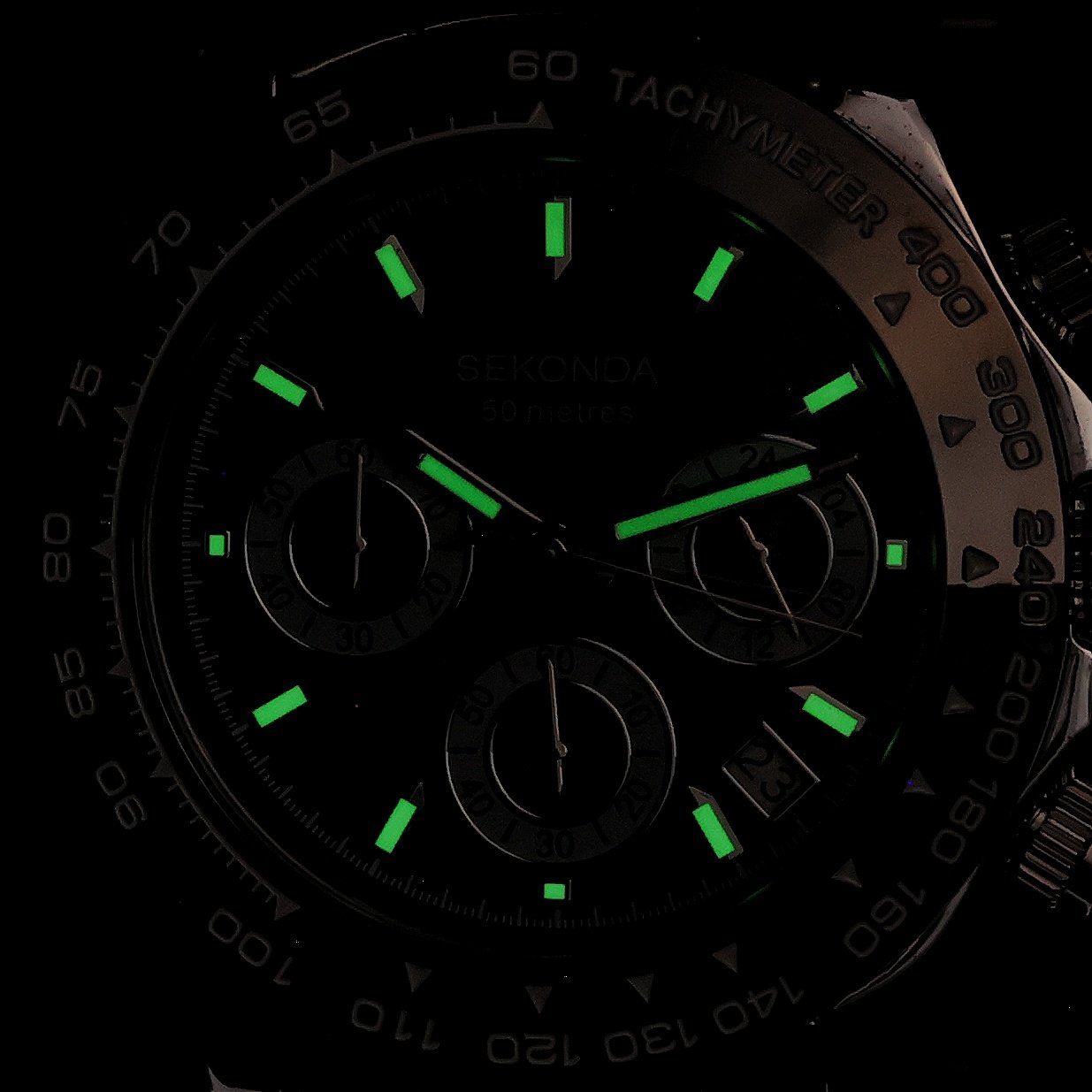 Sekonda 30200 zegarek męski sportowy Chronograph bransoleta - miniatura 5