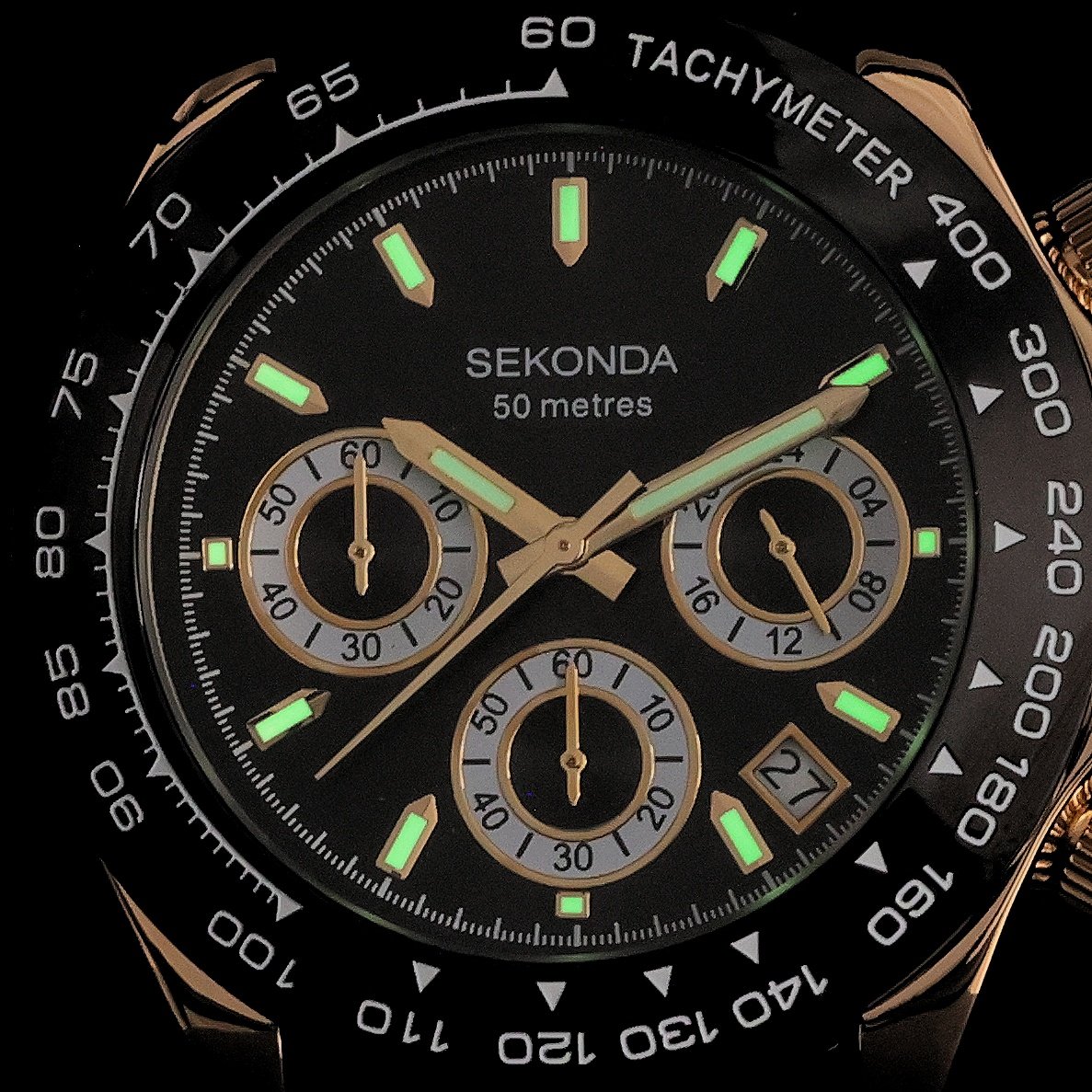 Sekonda 30202 zegarek Chronograph z chronograf - miniatura 5