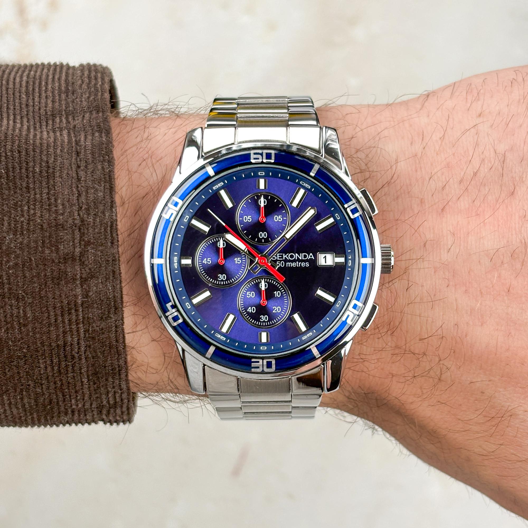 Sekonda 30207 zegarek męski sportowy Sports bransoleta