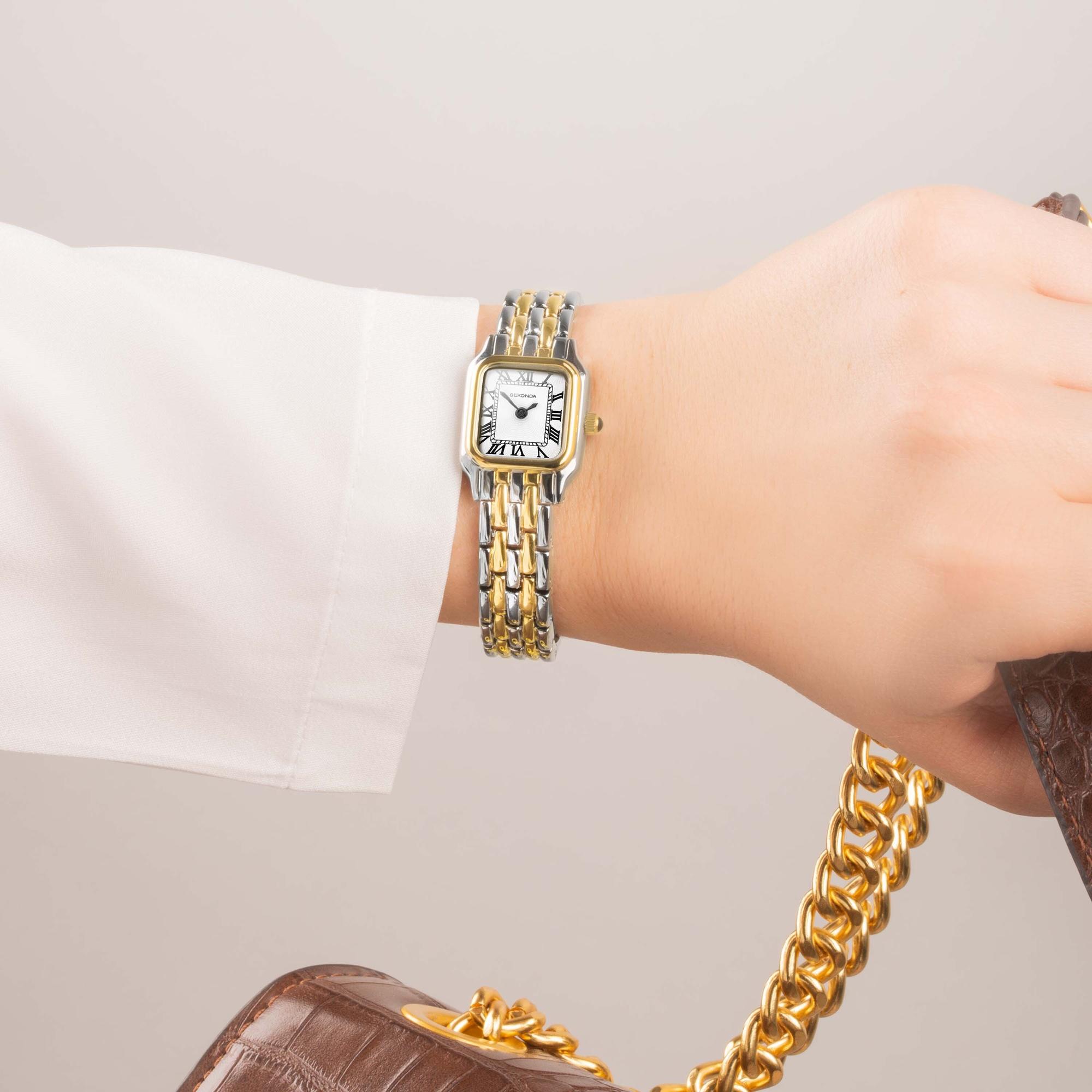 Sekonda 40125 zegarek srebrny klasyczny Classic bransoleta - miniatura 10