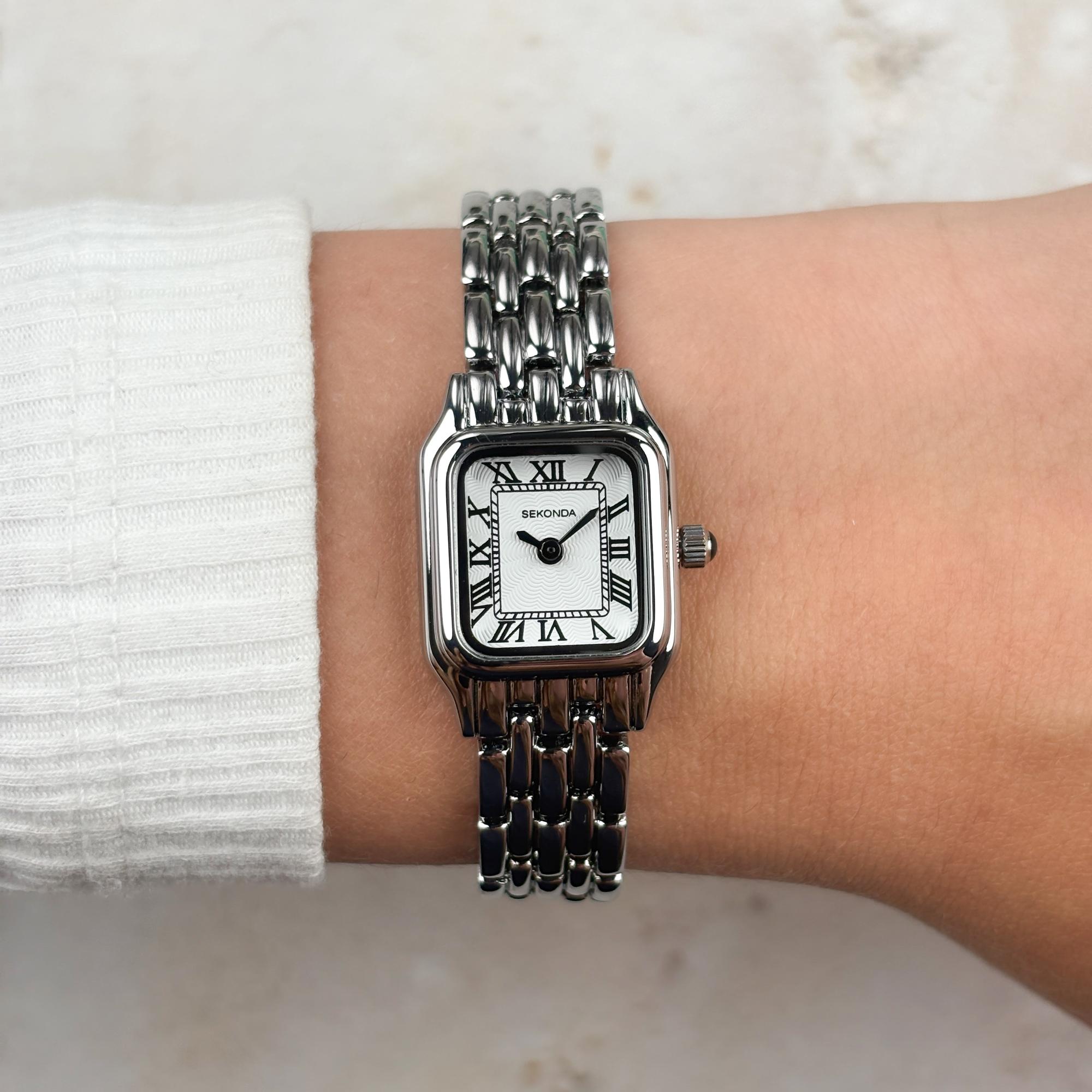 Sekonda 40143 Classic klasyczny zegarek srebrny - miniatura 9