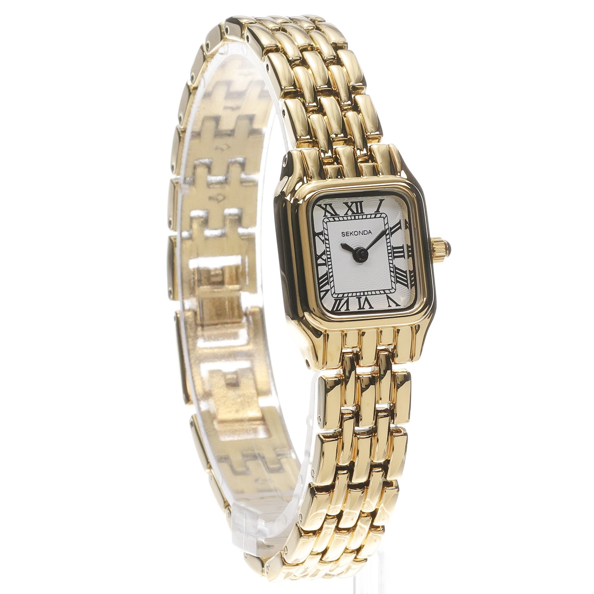 Sekonda 40144 Classic klasyczny zegarek złoty - miniatura 3