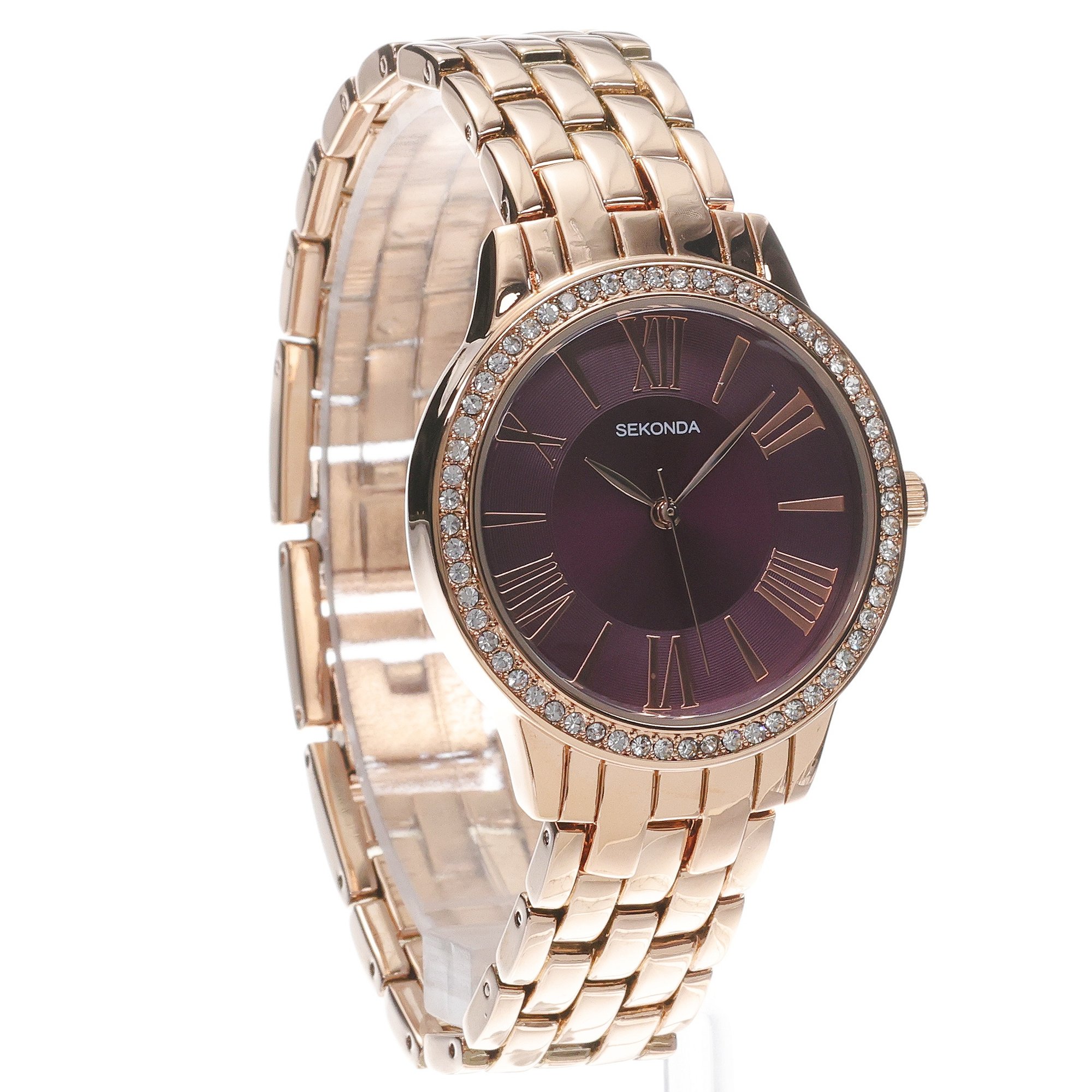 Sekonda 40290 Classic klasyczny zegarek różowe złoto - miniatura 3