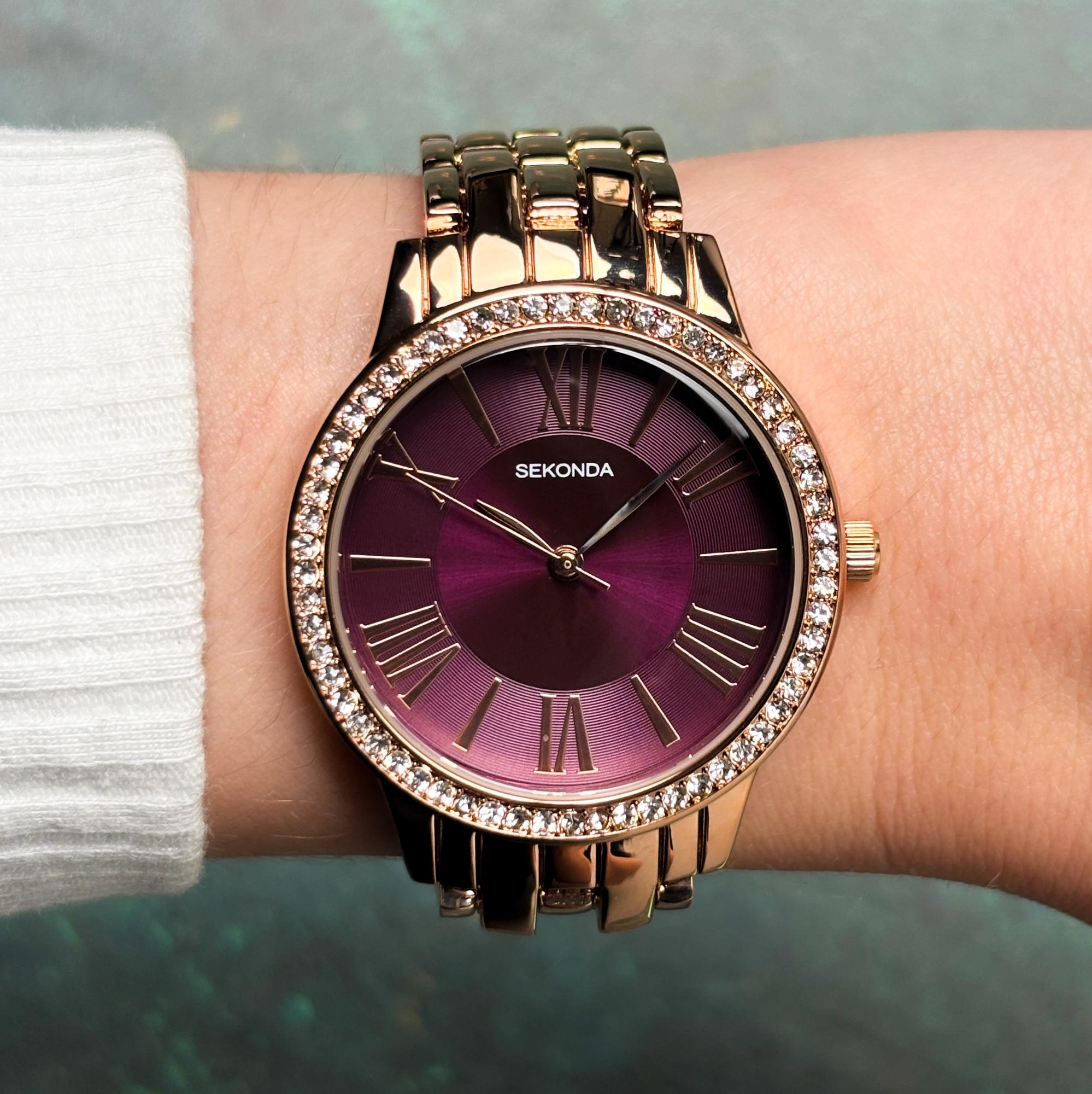 Sekonda 40290 zegarek damski Classic różowe złoto - miniatura 12