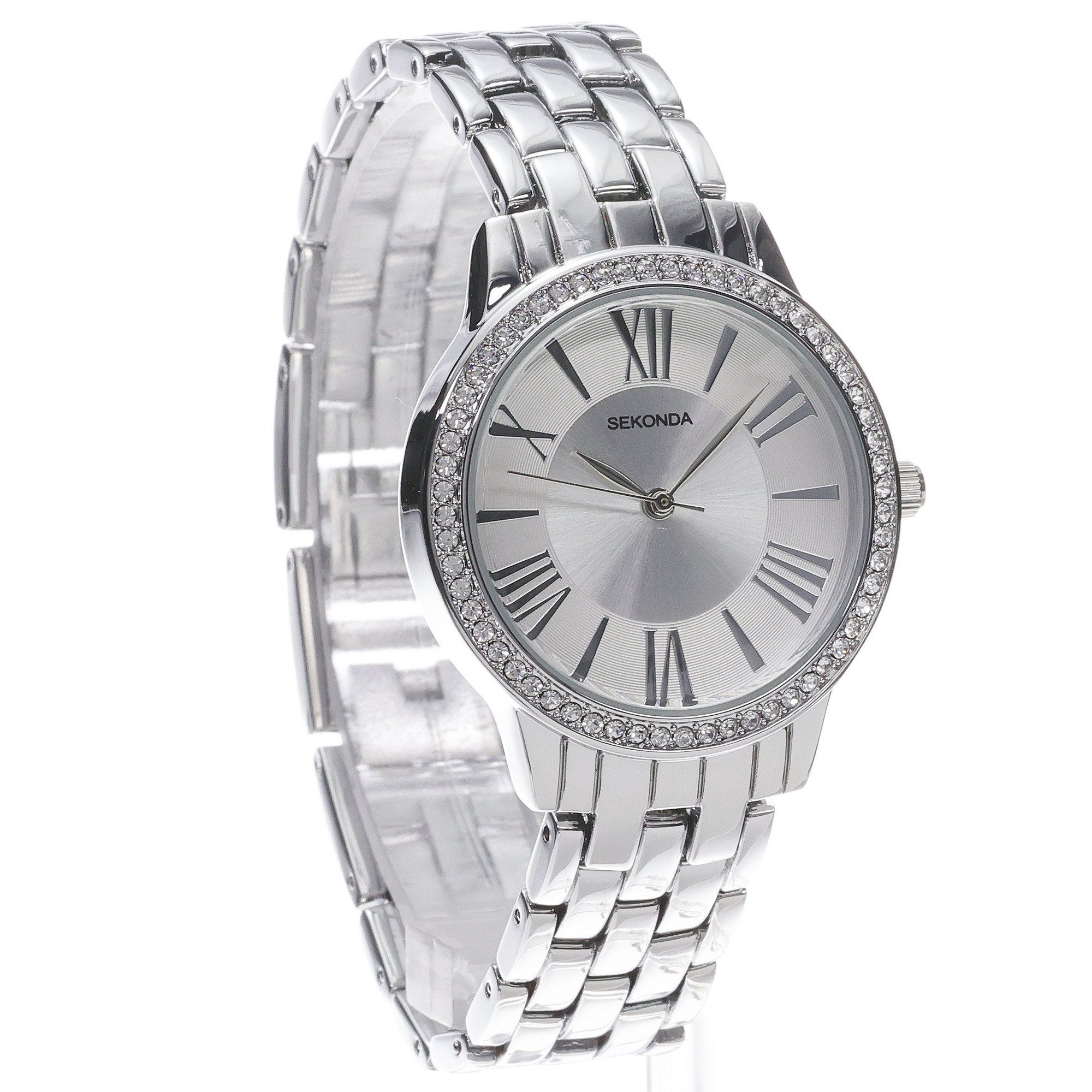 Sekonda 40348 Classic klasyczny zegarek srebrny - miniatura 3