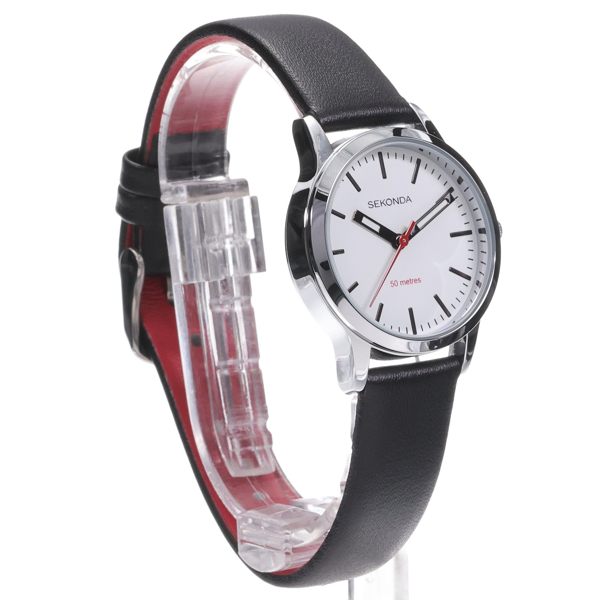 Sekonda 40480 zegarek srebrny klasyczny Modern pasek - miniatura 3