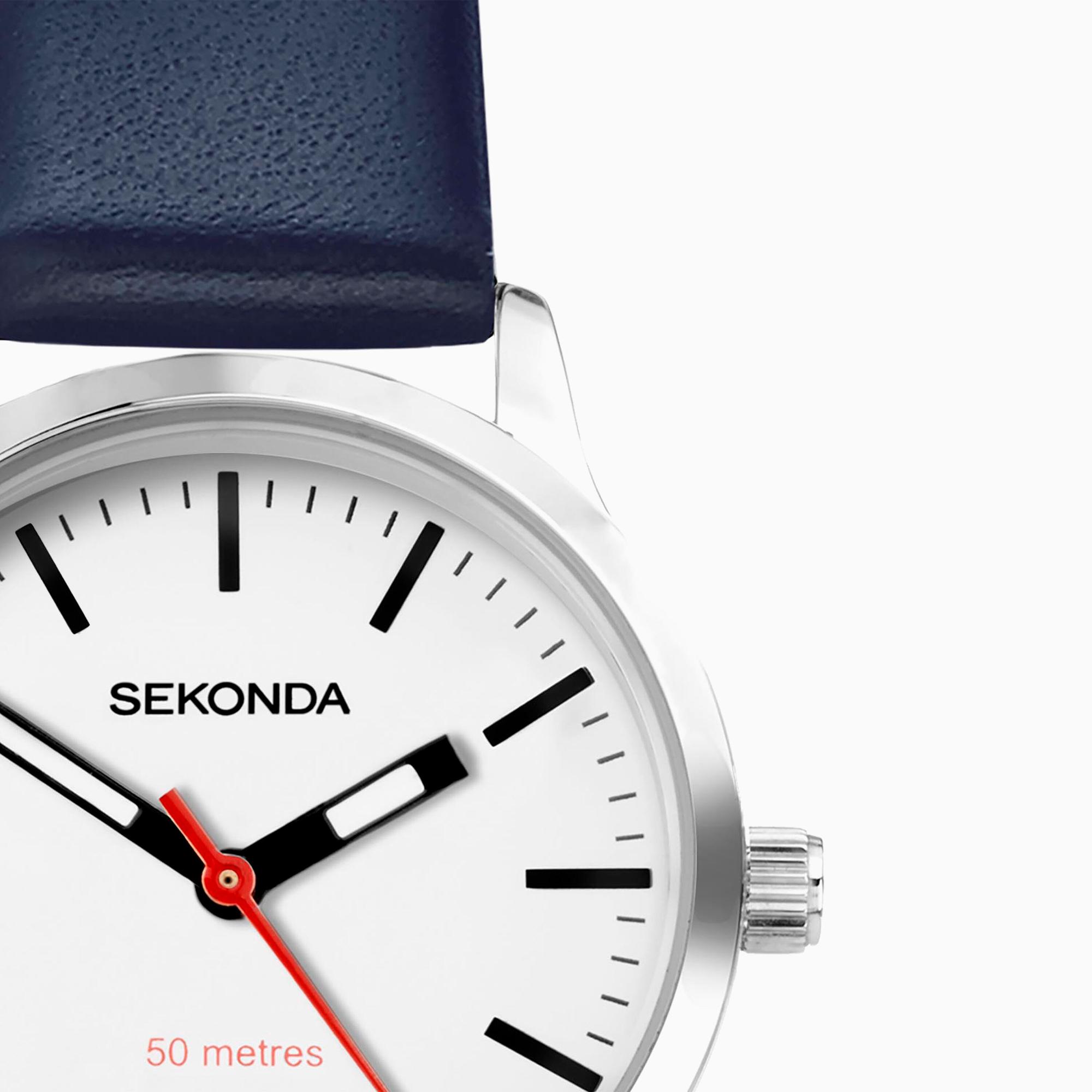 Sekonda 40484 Modern klasyczny zegarek srebrny - miniatura 9