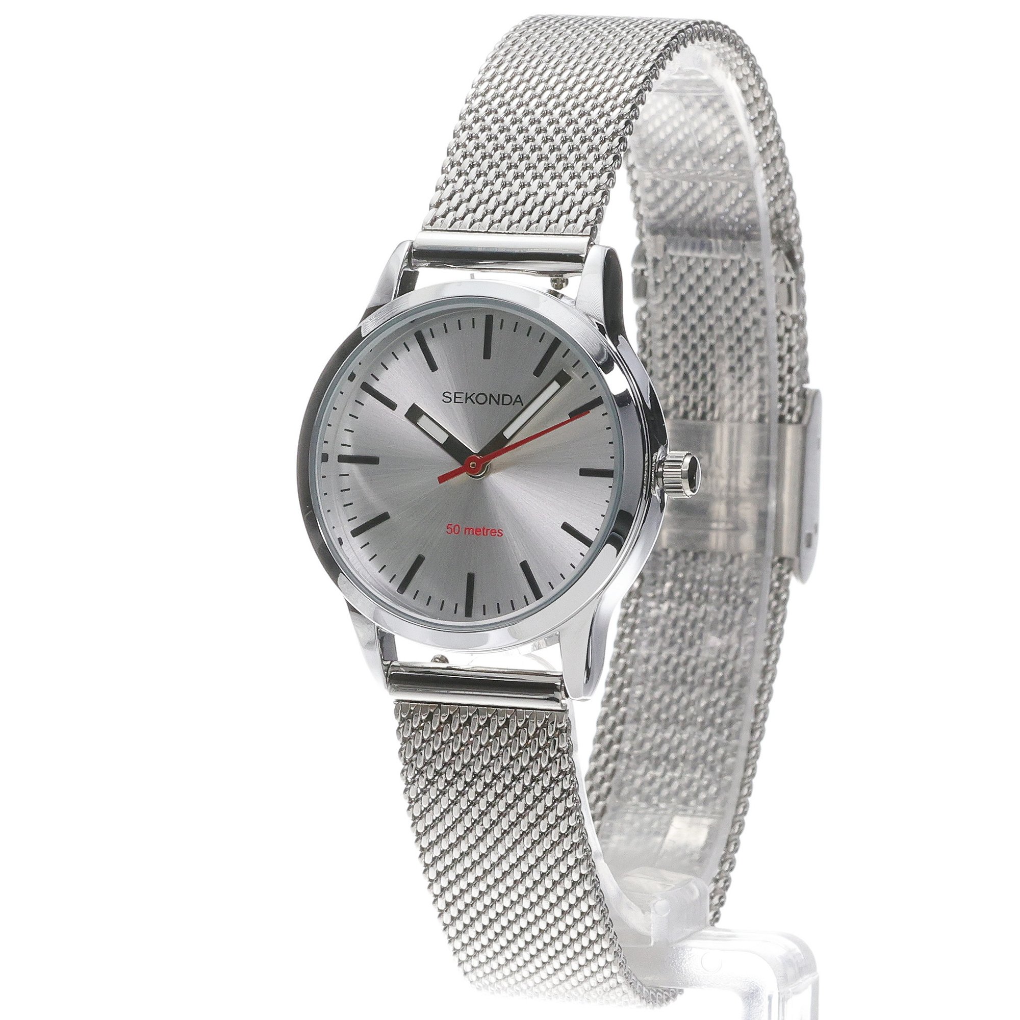 Sekonda 40488 Modern klasyczny zegarek srebrny - miniatura 2