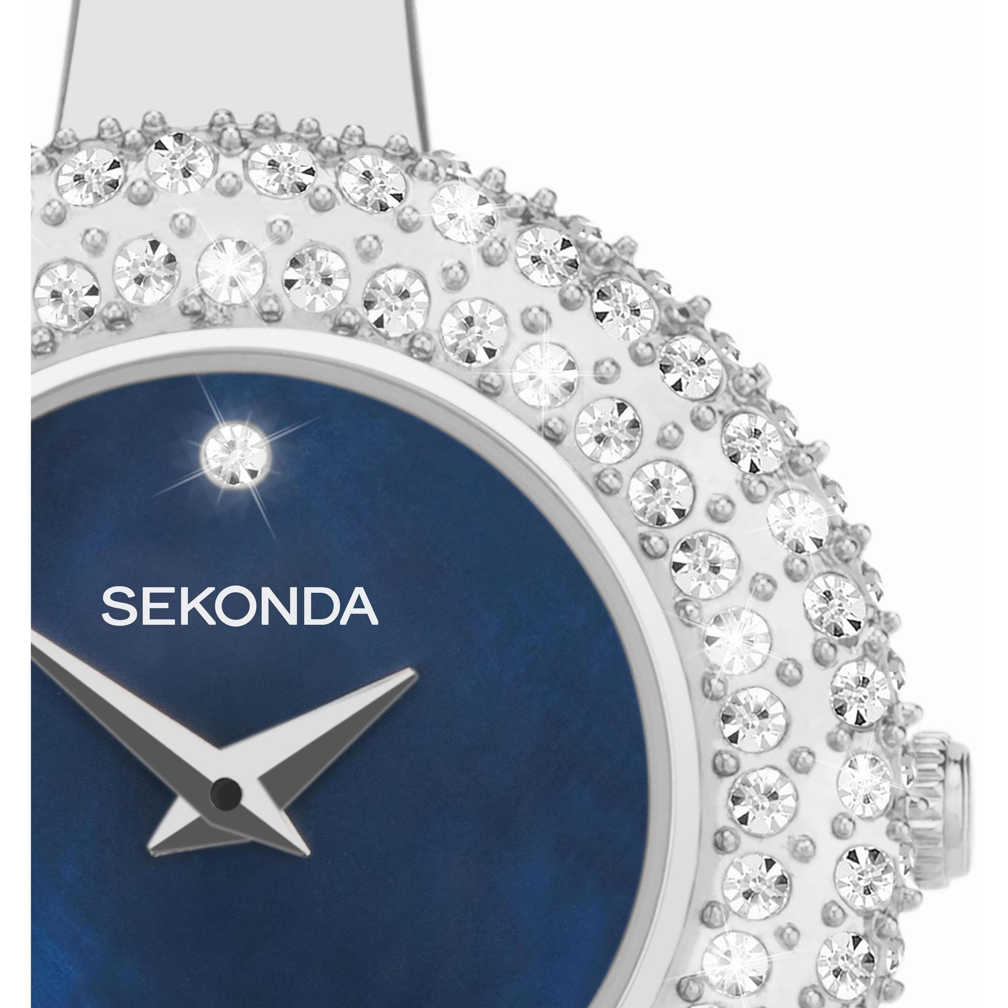 Sekonda 40587 zegarek srebrny fashion-modowy Dress bransoleta - miniatura 8