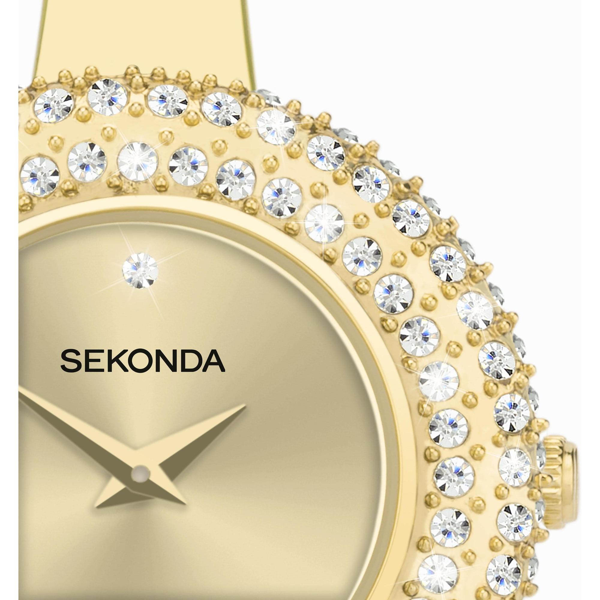 Sekonda 40588 zegarek złoty fashion-modowy Dress bransoleta - miniatura 8