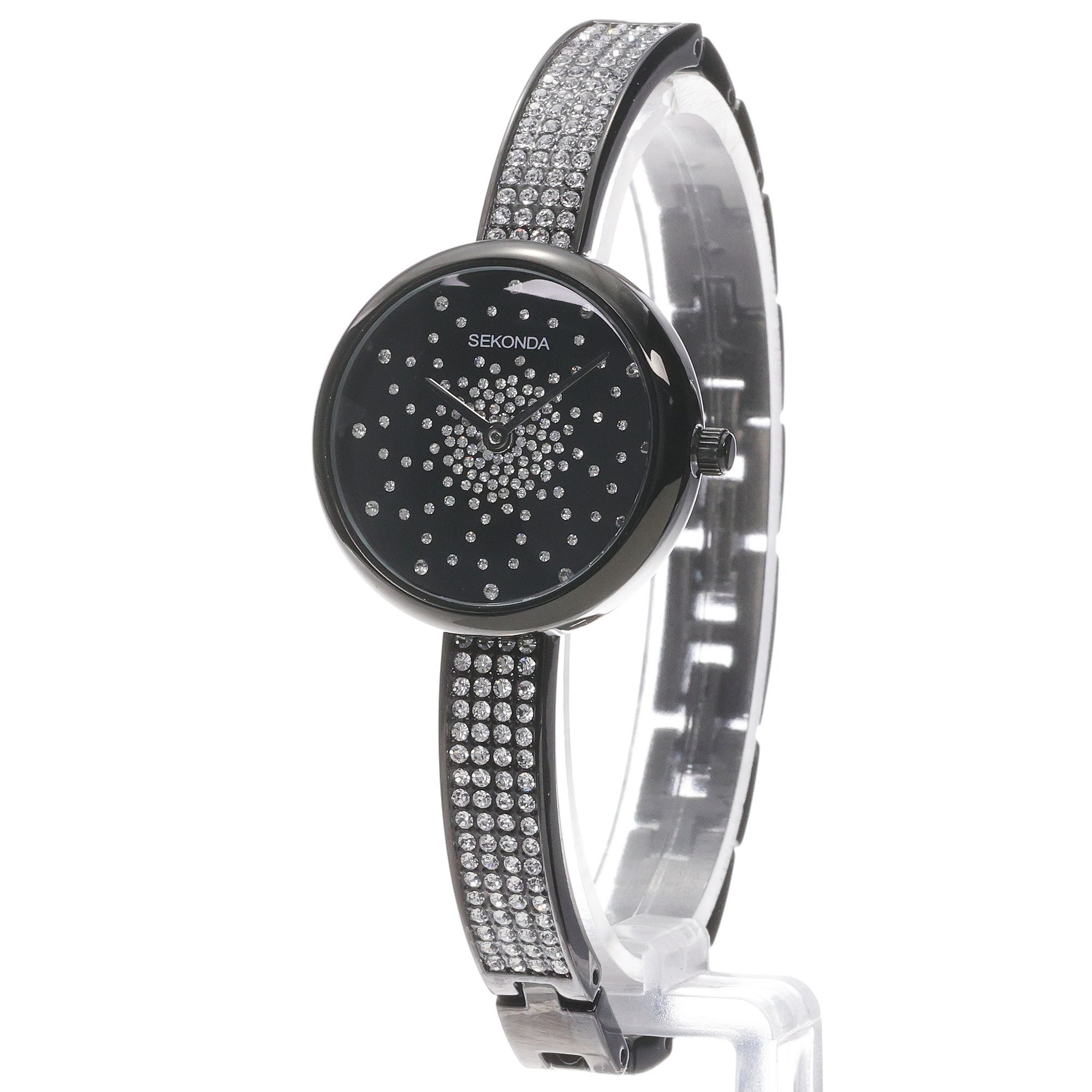 Sekonda 40632 Dress fashion-modowy zegarek czarny - miniatura 2