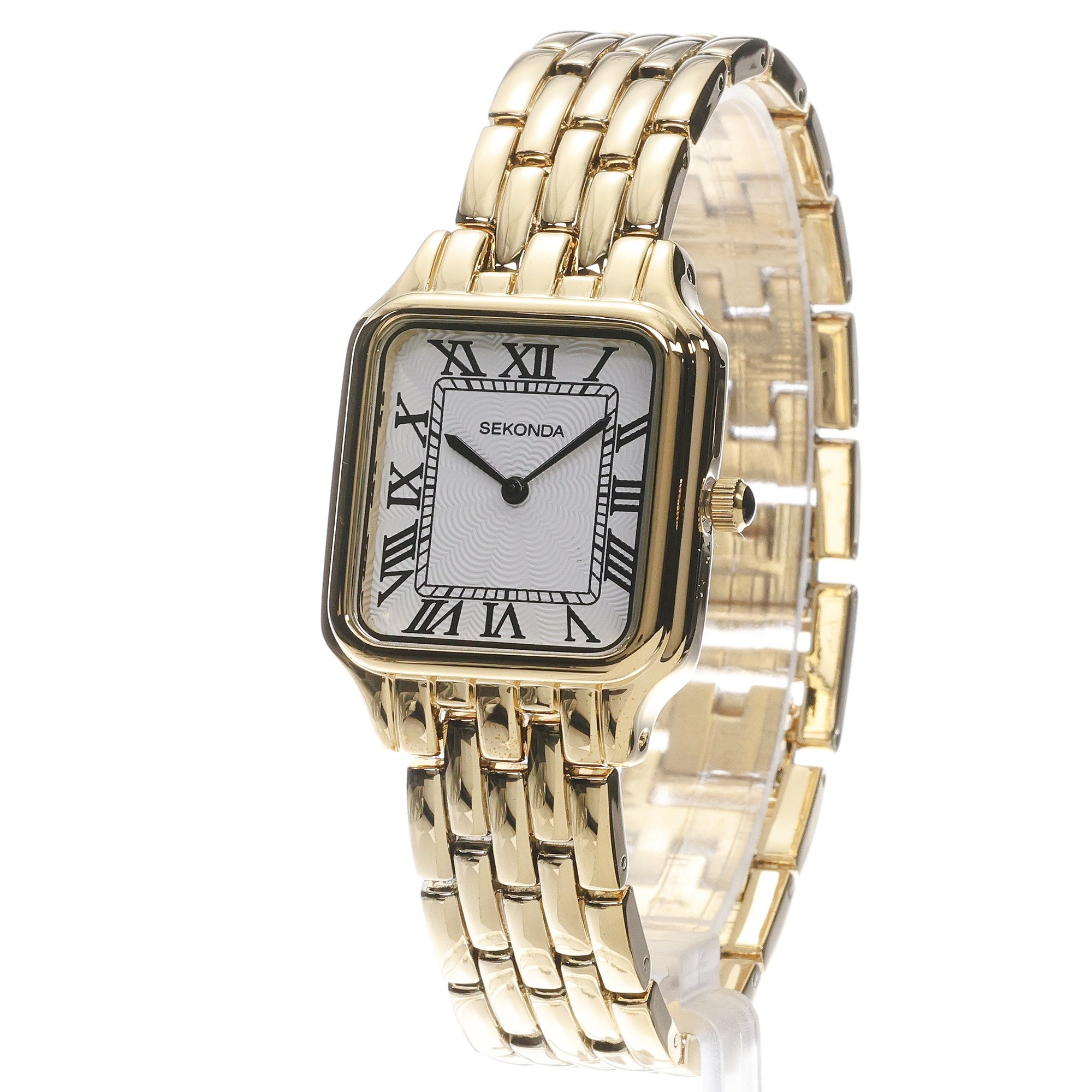 Sekonda 40657 Classic klasyczny zegarek złoty - miniatura 2