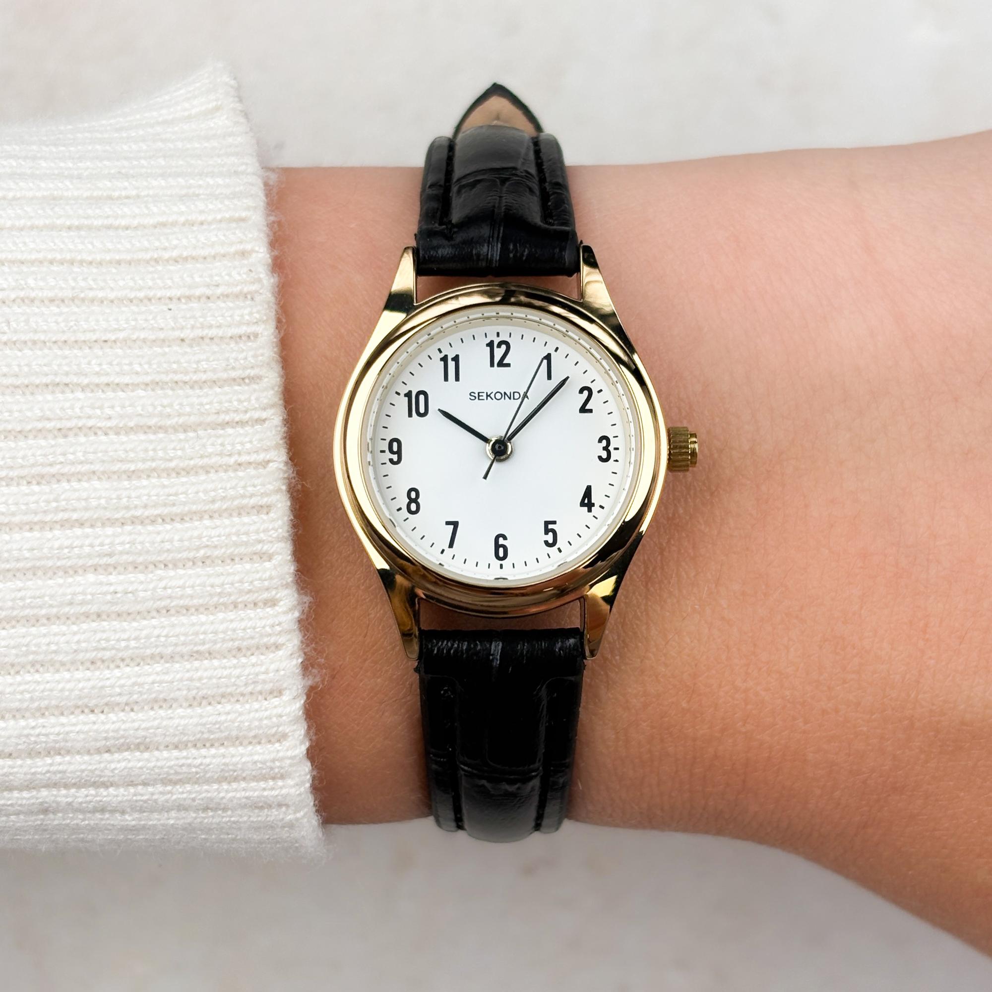 Sekonda 4493 Classic klasyczny zegarek złoty - miniatura 9