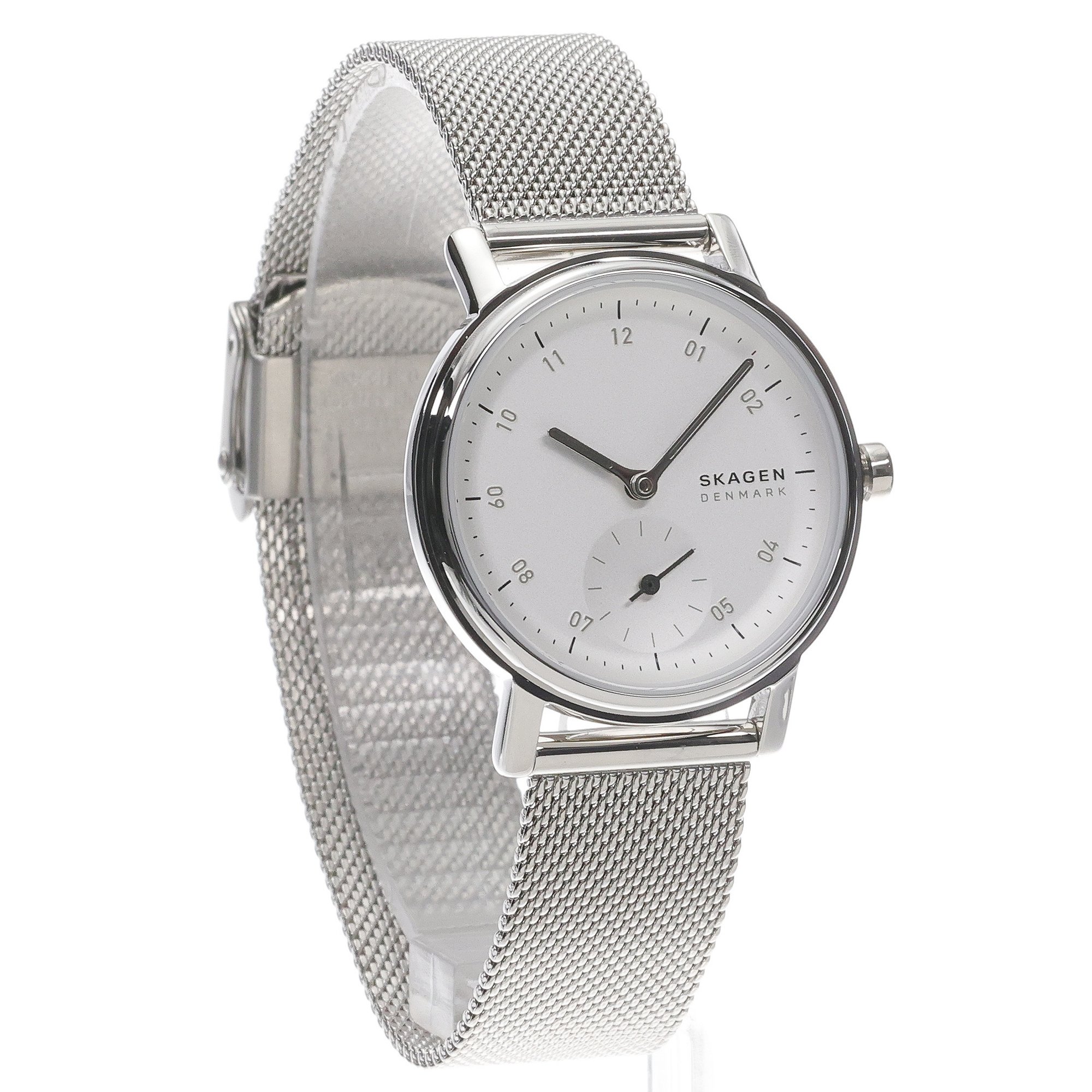 Skagen SKW3100 zegarek srebrny klasyczny Kuppel bransoleta - miniatura 3