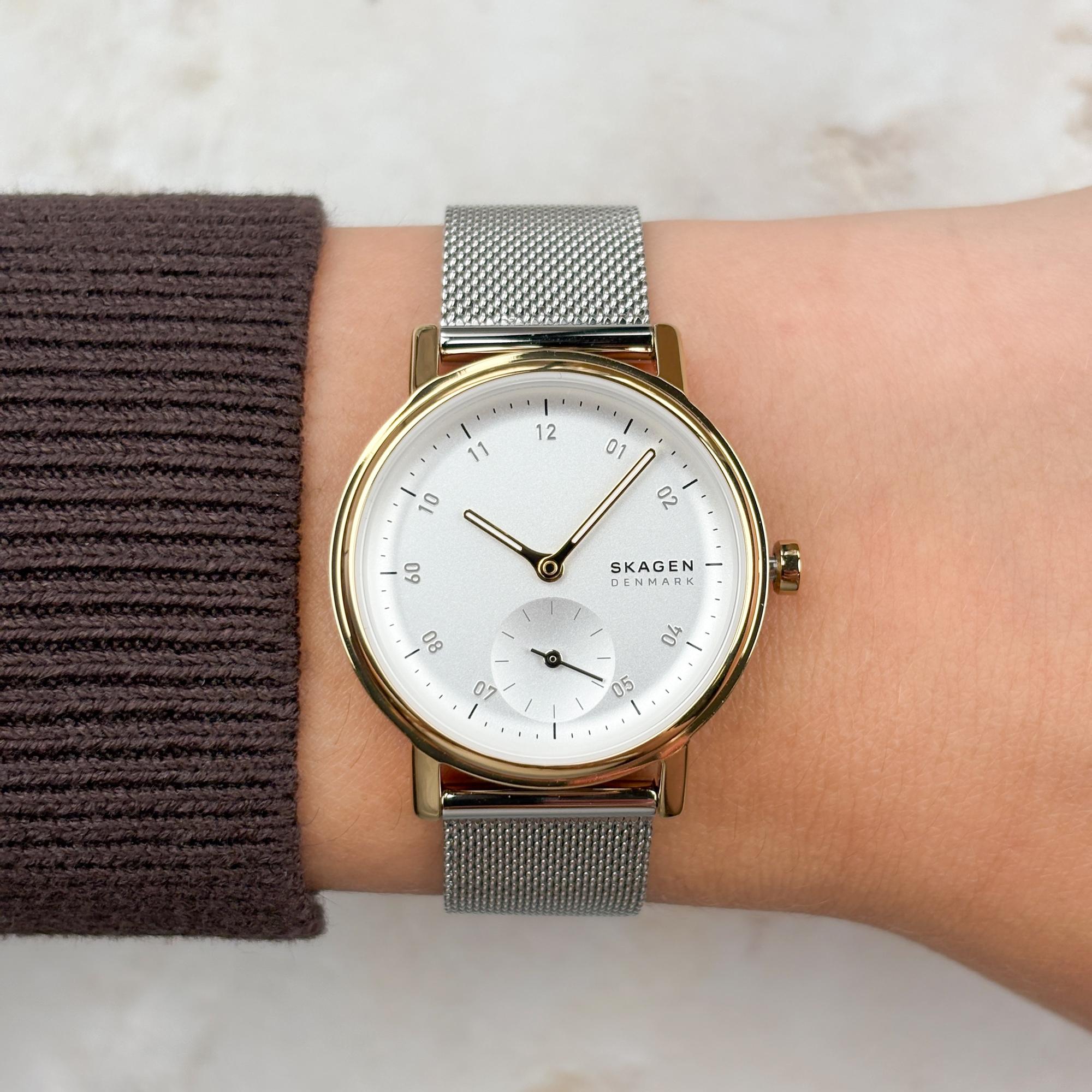 Skagen SKW3101 KUPPEL LILLE Kuppel klasyczny zegarek złoty - miniatura 9