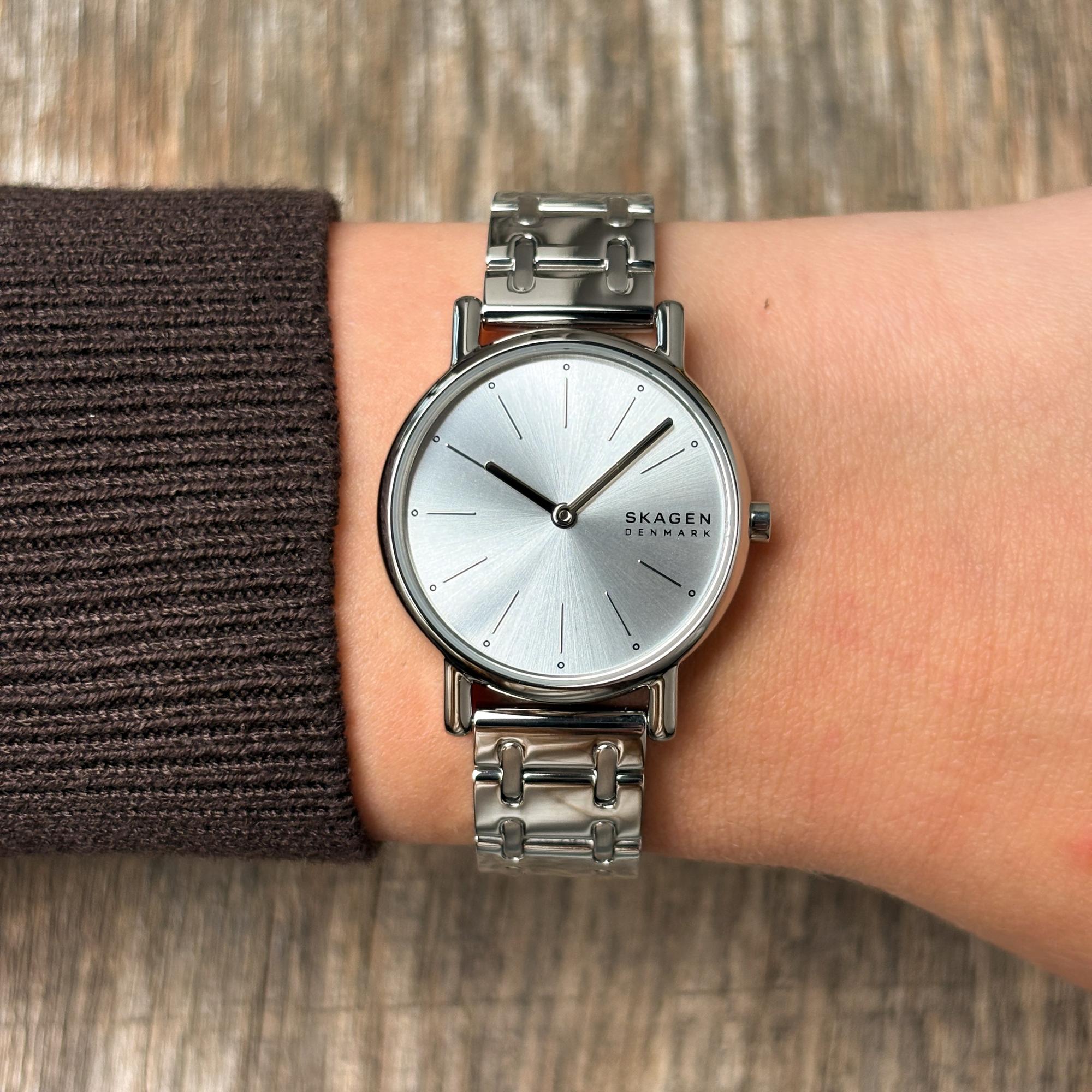 Skagen SKW3123 zegarek srebrny klasyczny Signatur bransoleta - miniatura 8