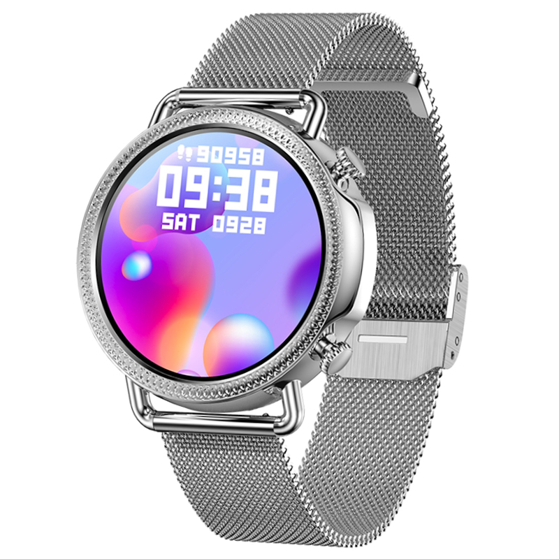 SMARBN091 Smartwatch Smartwatch Rubicon RNBE74 srebrny zegarek damski sportowy mineralne - miniatura 5
