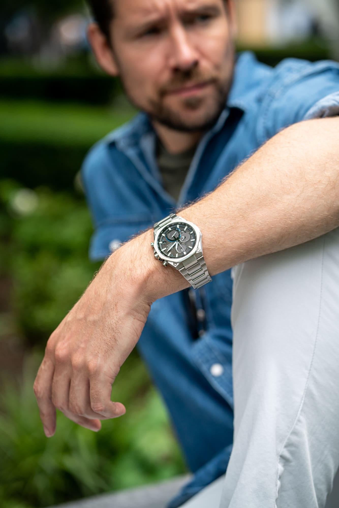 smartwatch EDIFICE EQB-1100D-1AER solar męski EDIFICE Premium - miniatura 8