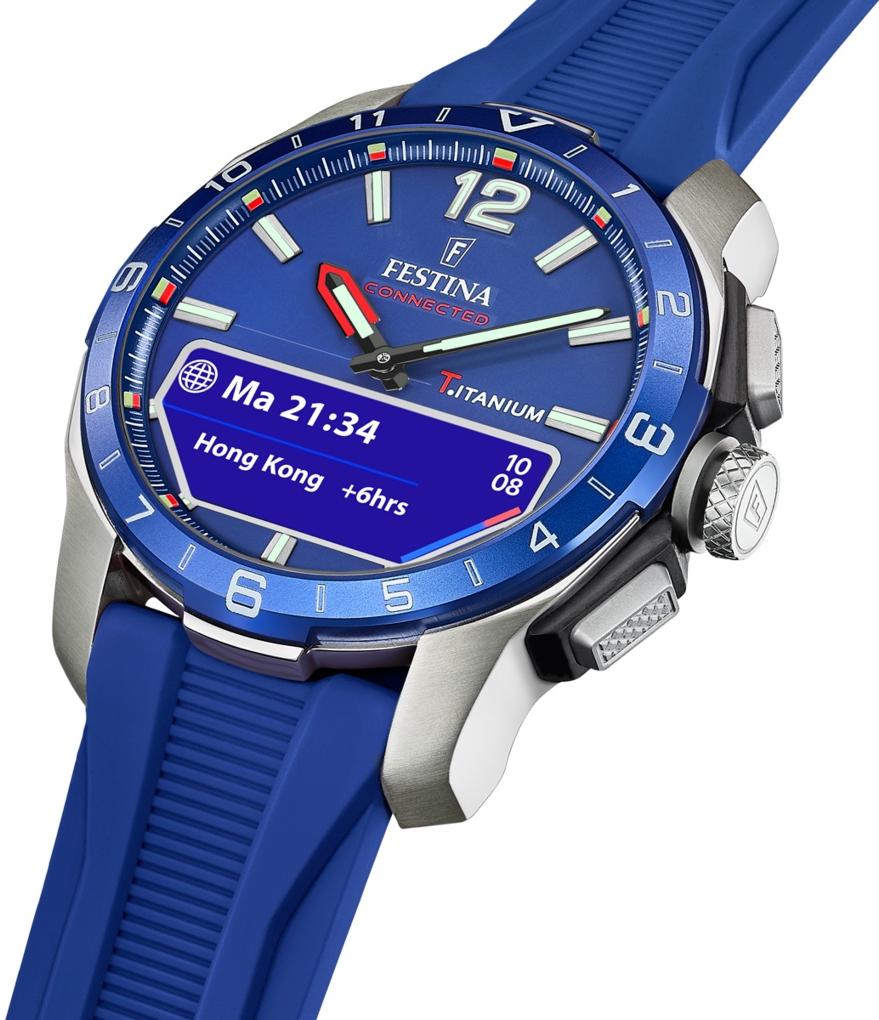 smartwatch Festina F23000-3 kwarcowy męski Connected Connected Titanium - miniatura 6