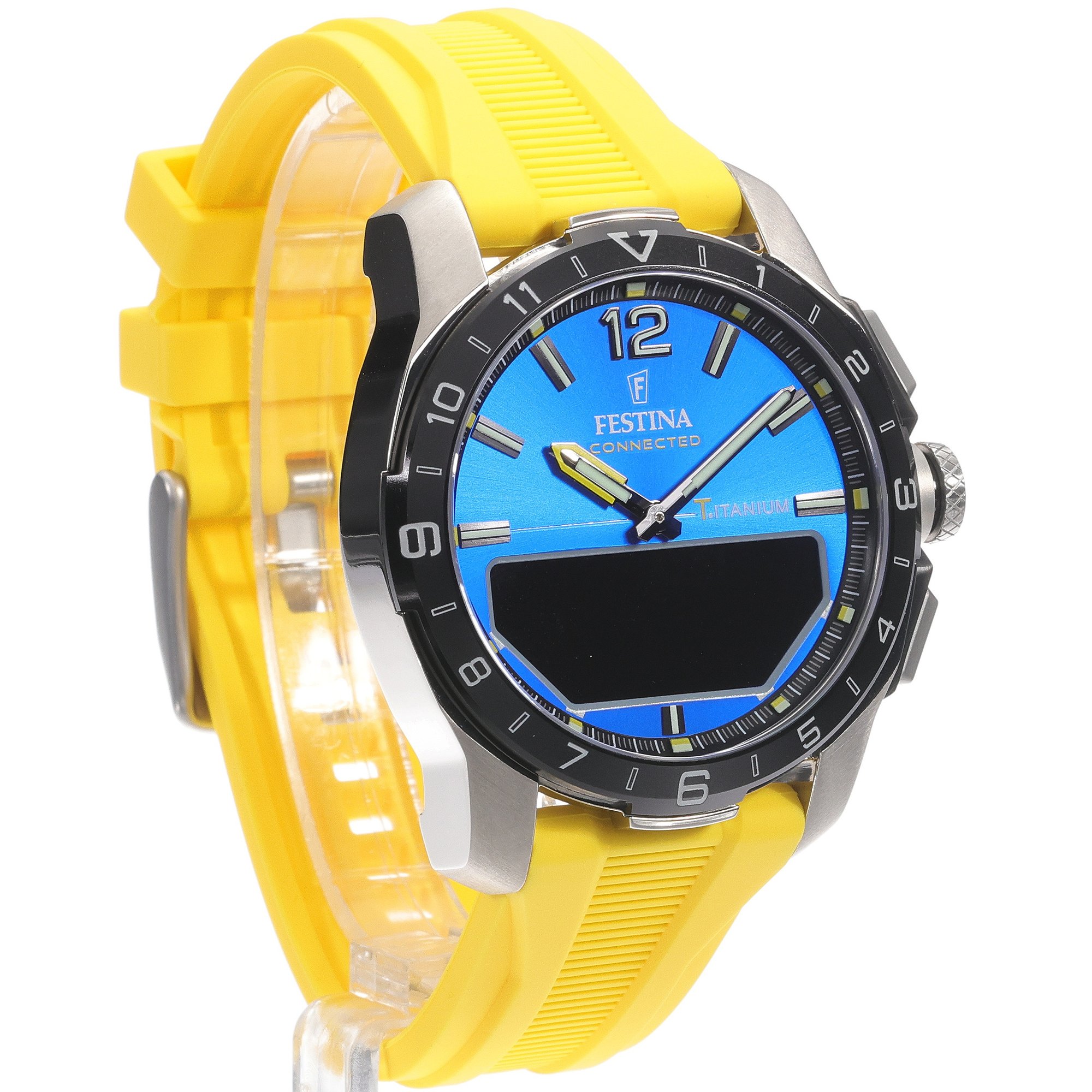 smartwatch Festina F23000-8 kwarcowy męski Connected Connected Titanium