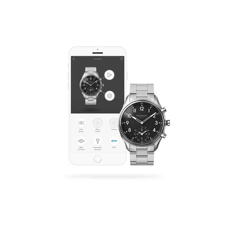 Kronaby S1426-1 smartwatch srebrny fashion/modowy Apex bransoleta - miniatura 5