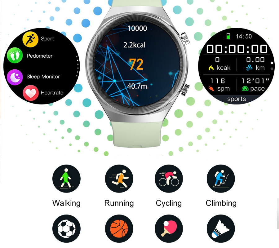 SMARUB064 zegarek męski sportowy Smartwatch pasek - miniatura 11