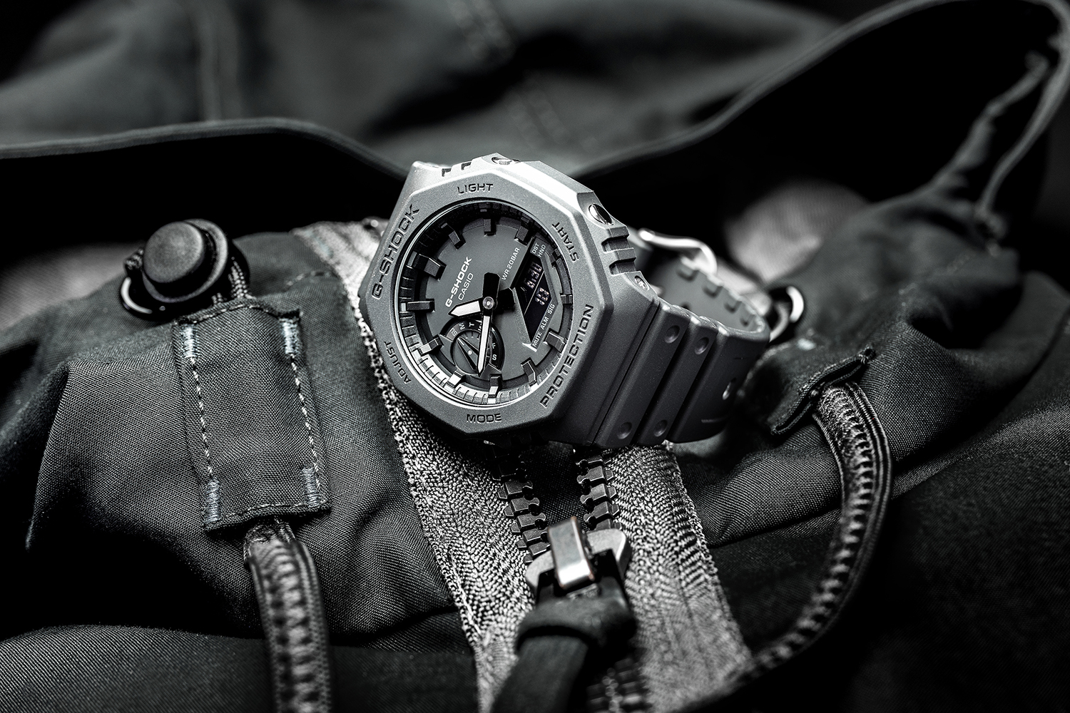 G-Shock GA-2100-1A1ER G-Shock sportowy zegarek czarny - miniatura 10