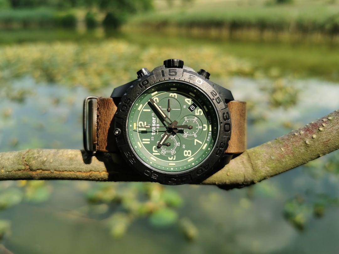 zegarek Traser TS-109049 kwarcowy męski P96 Outdoor Pioneer P96 OdP Evolution Chrono Petrol - miniatura 4