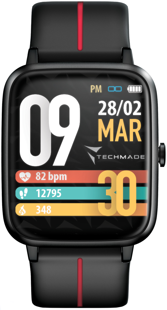 Move Black Red Techmade TM-MOVE-BKR 