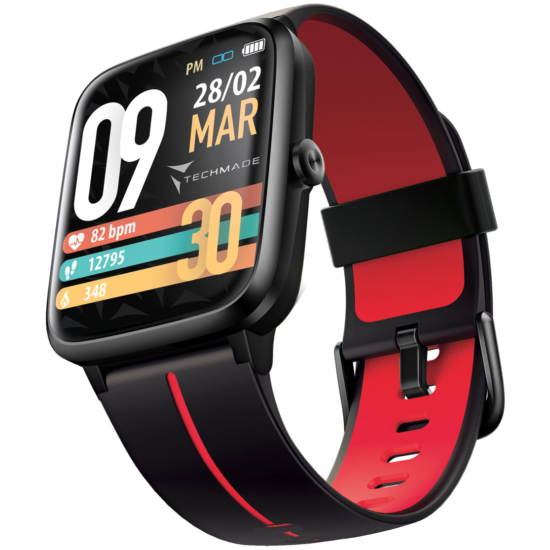 Techmade TM-MOVE-BKR zegarek męski sportowy Move pasek - miniatura 5