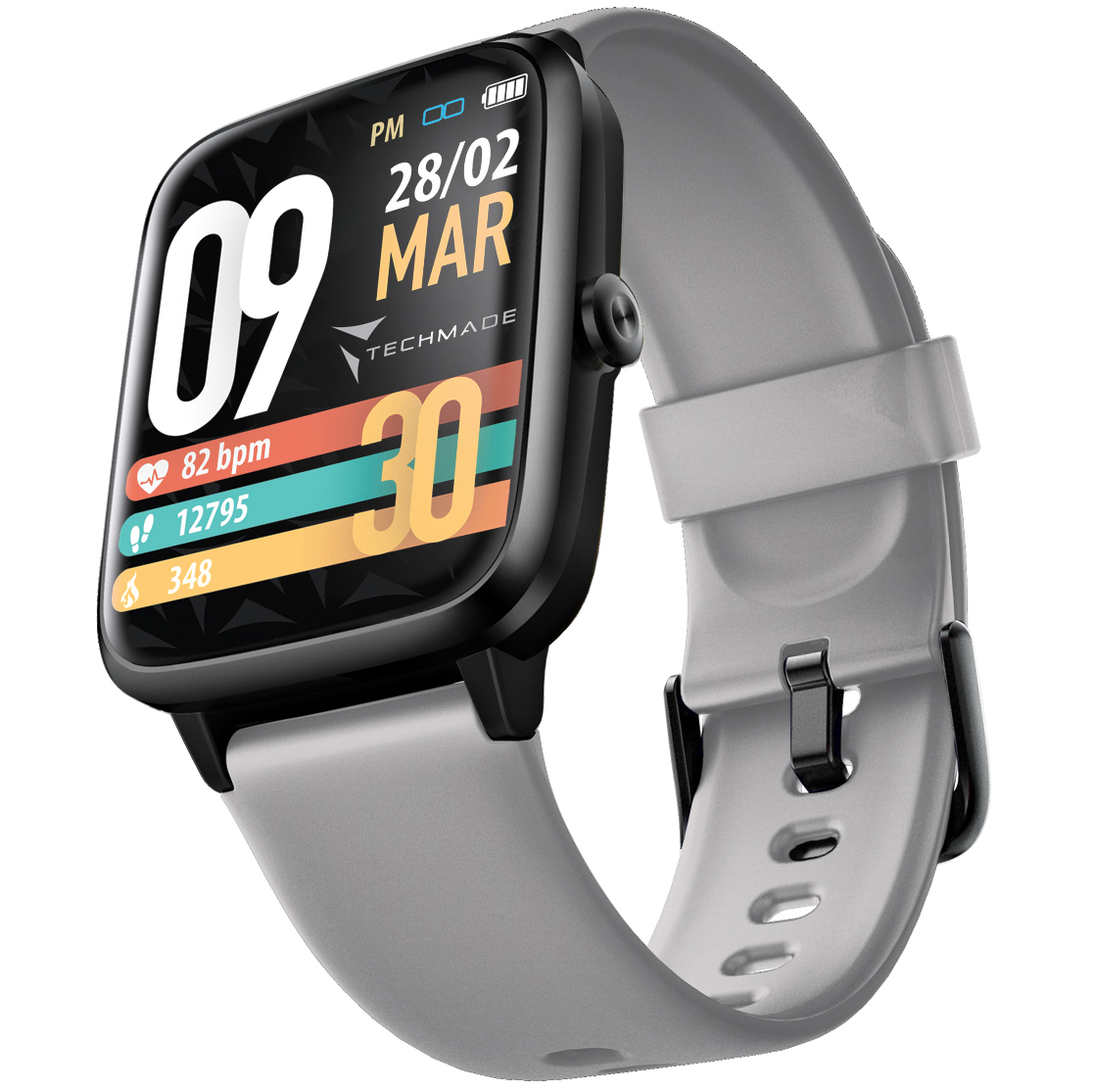 Techmade TM-MOVE-GY zegarek męski sportowy Move pasek - miniatura 5