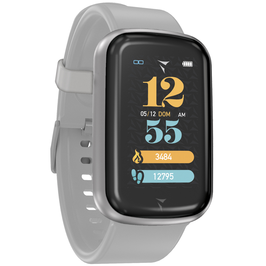 Techmade TM-STEPS-SIL Steps Smartwatch Steps Silver zegarek męski sportowy z tworzywa sztucznego - miniatura 3