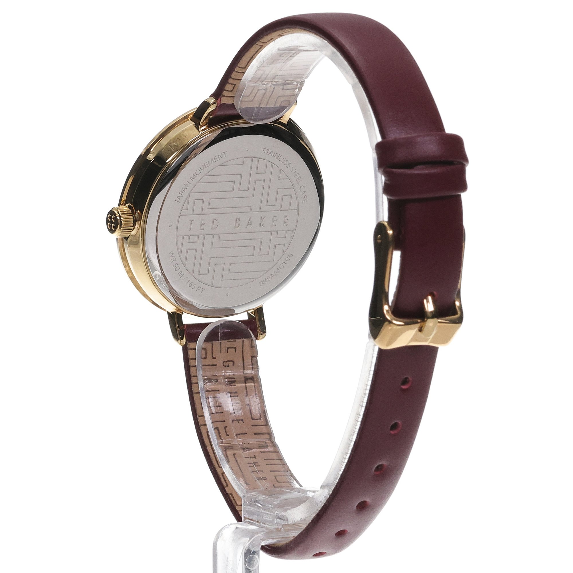Ted Baker BKG028300 zegarek złoty klasyczny pasek pasek - miniatura 4