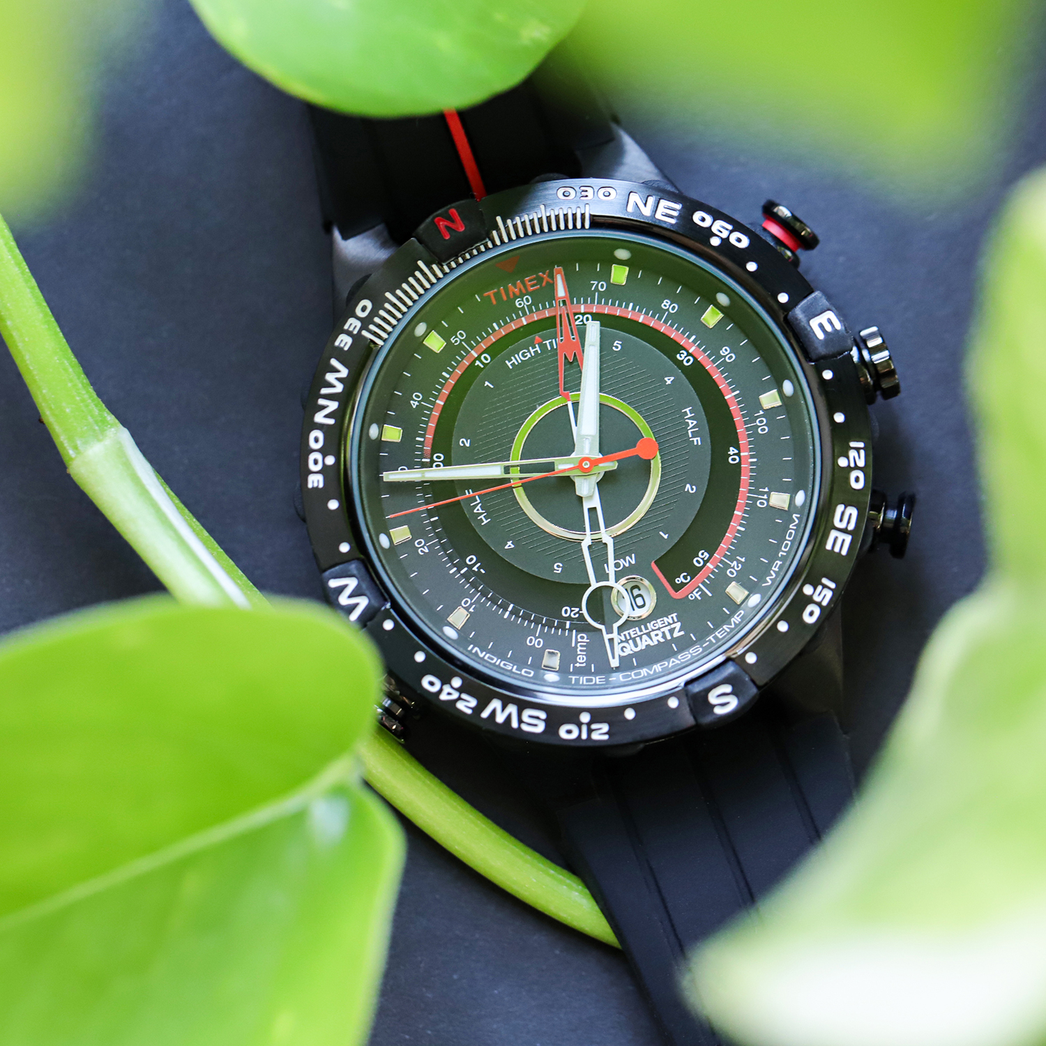 Timex T2N720 zegarek czarny sportowy Intelligent Quartz pasek - miniatura 3